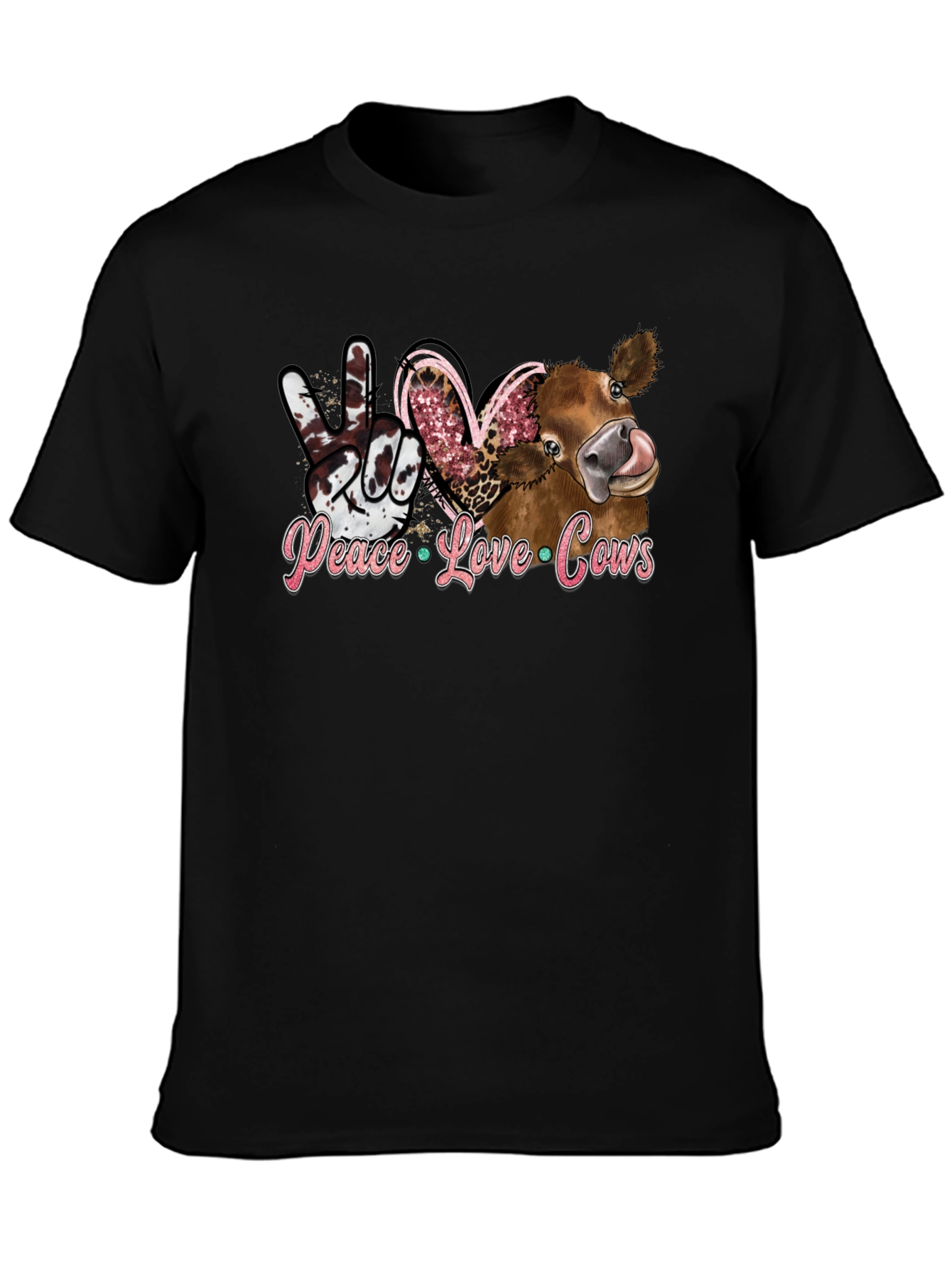 Peace Love Cows Graphic Tee