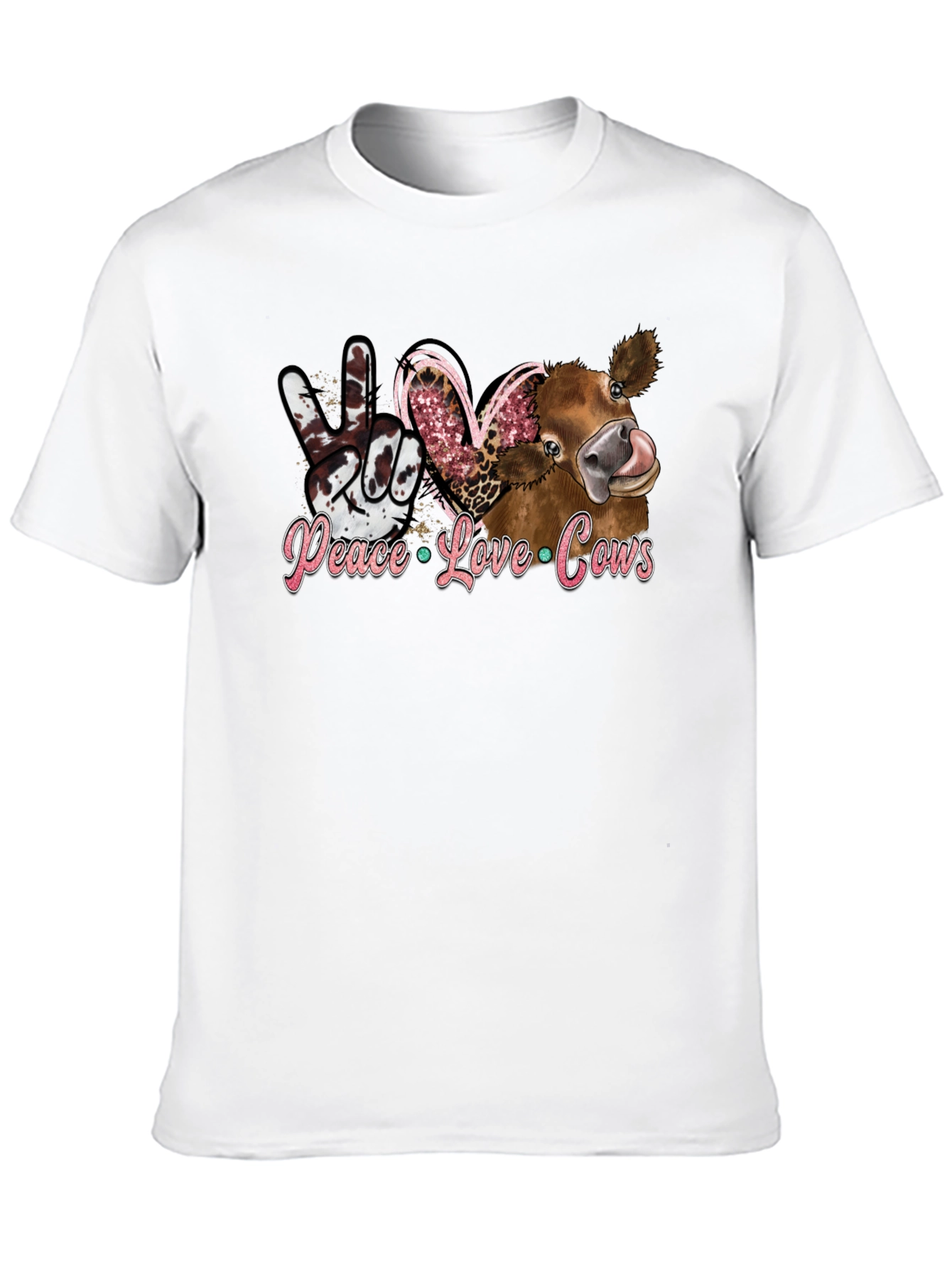 Peace Love Cows Graphic Tee