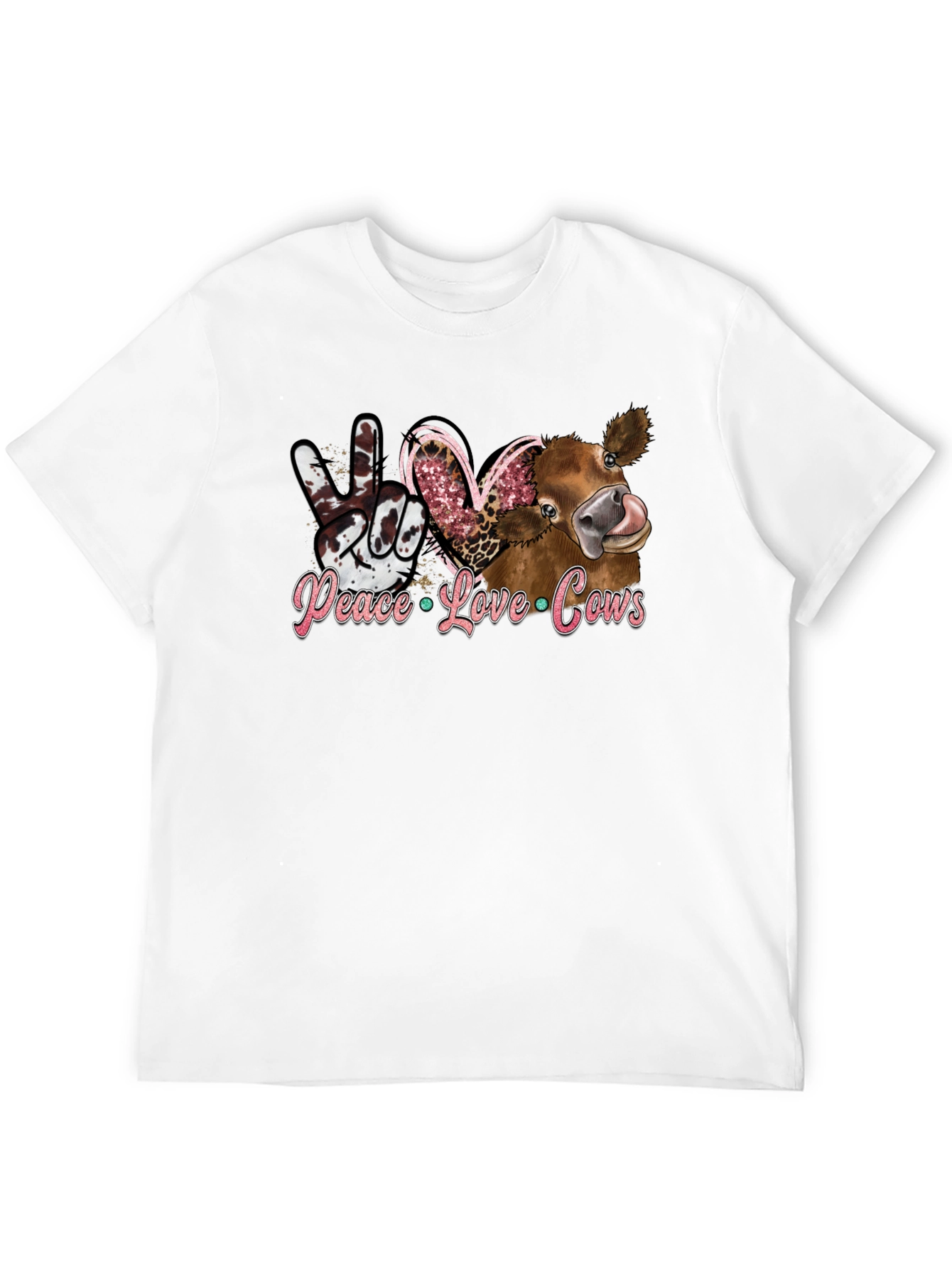 Peace Love Cows Graphic Tee