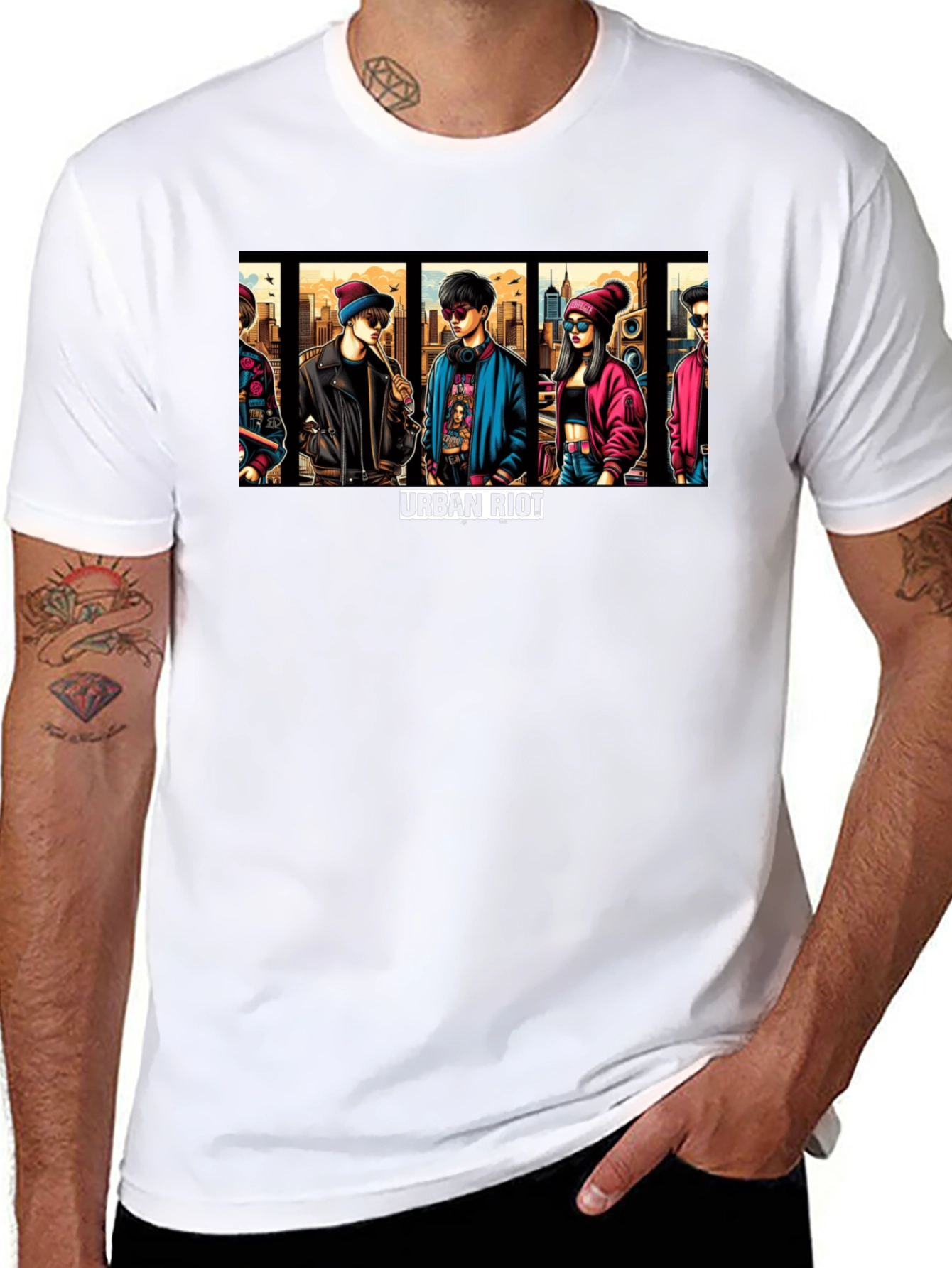 Urban Riot Graphic Print T-Shirt