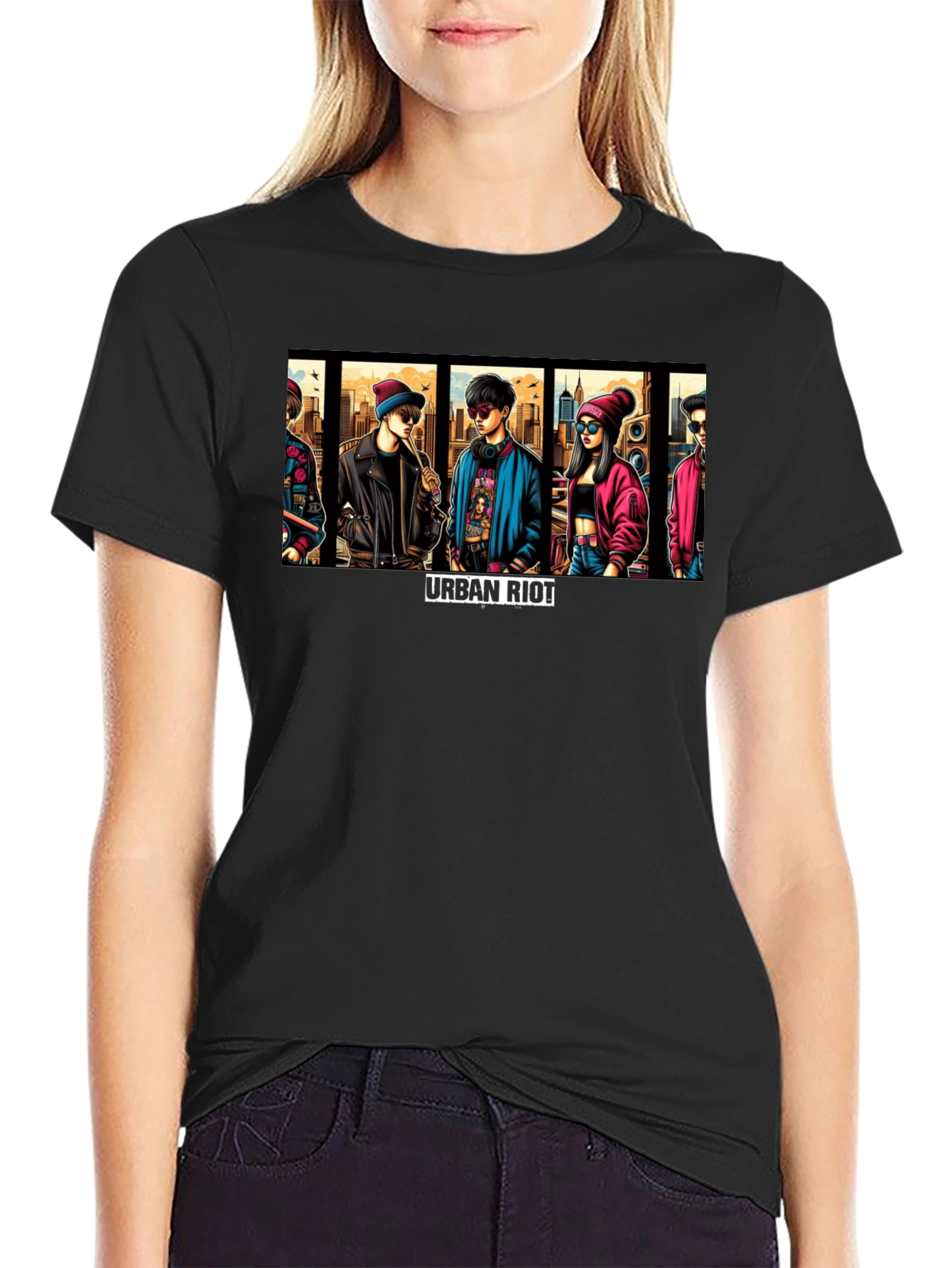 Urban Riot Graphic Print T-Shirt