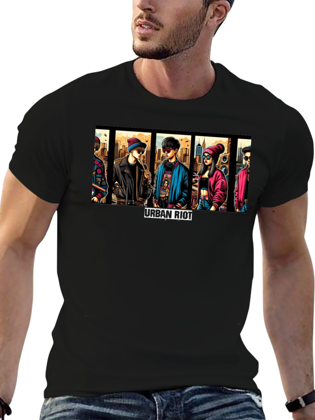 Urban Riot Graphic Print T-Shirt