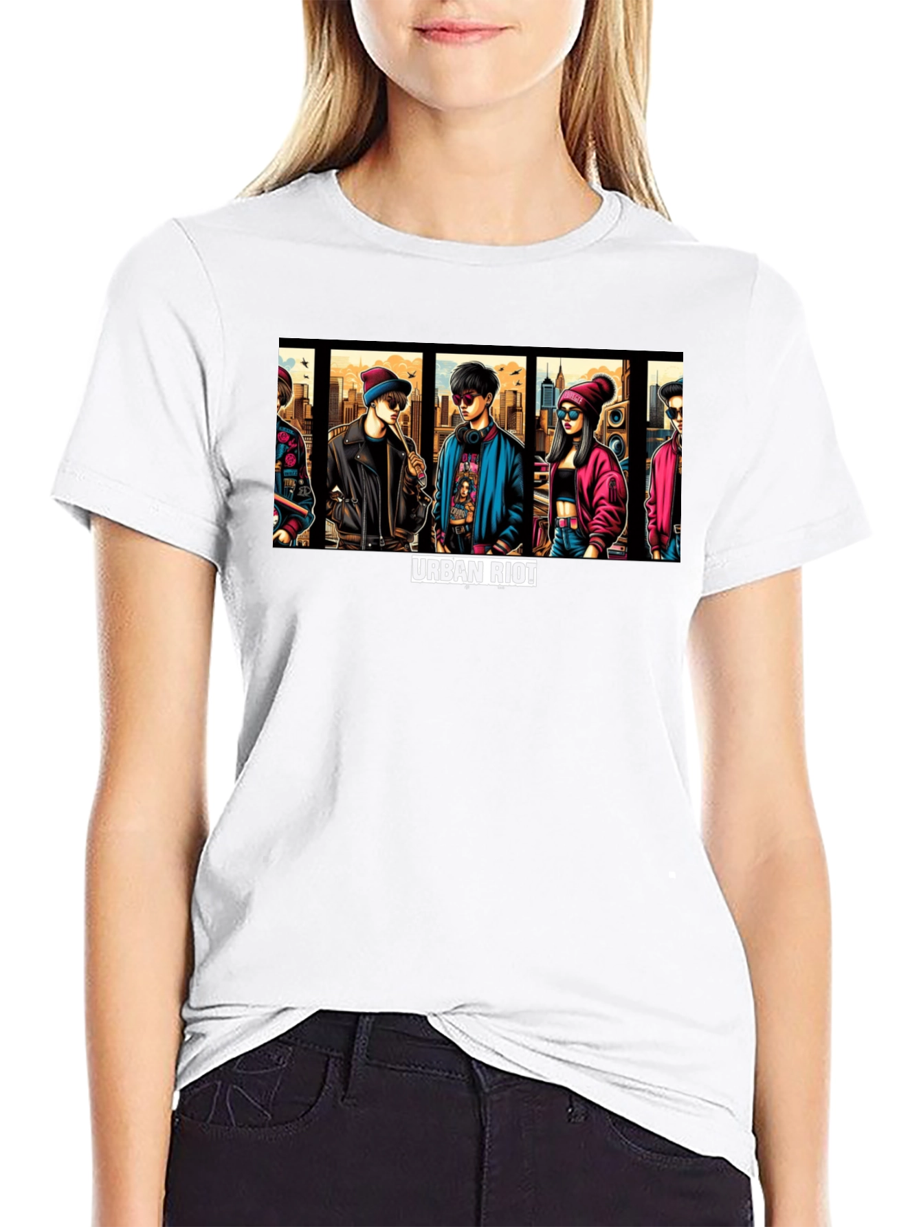 Urban Riot Graphic Print T-Shirt