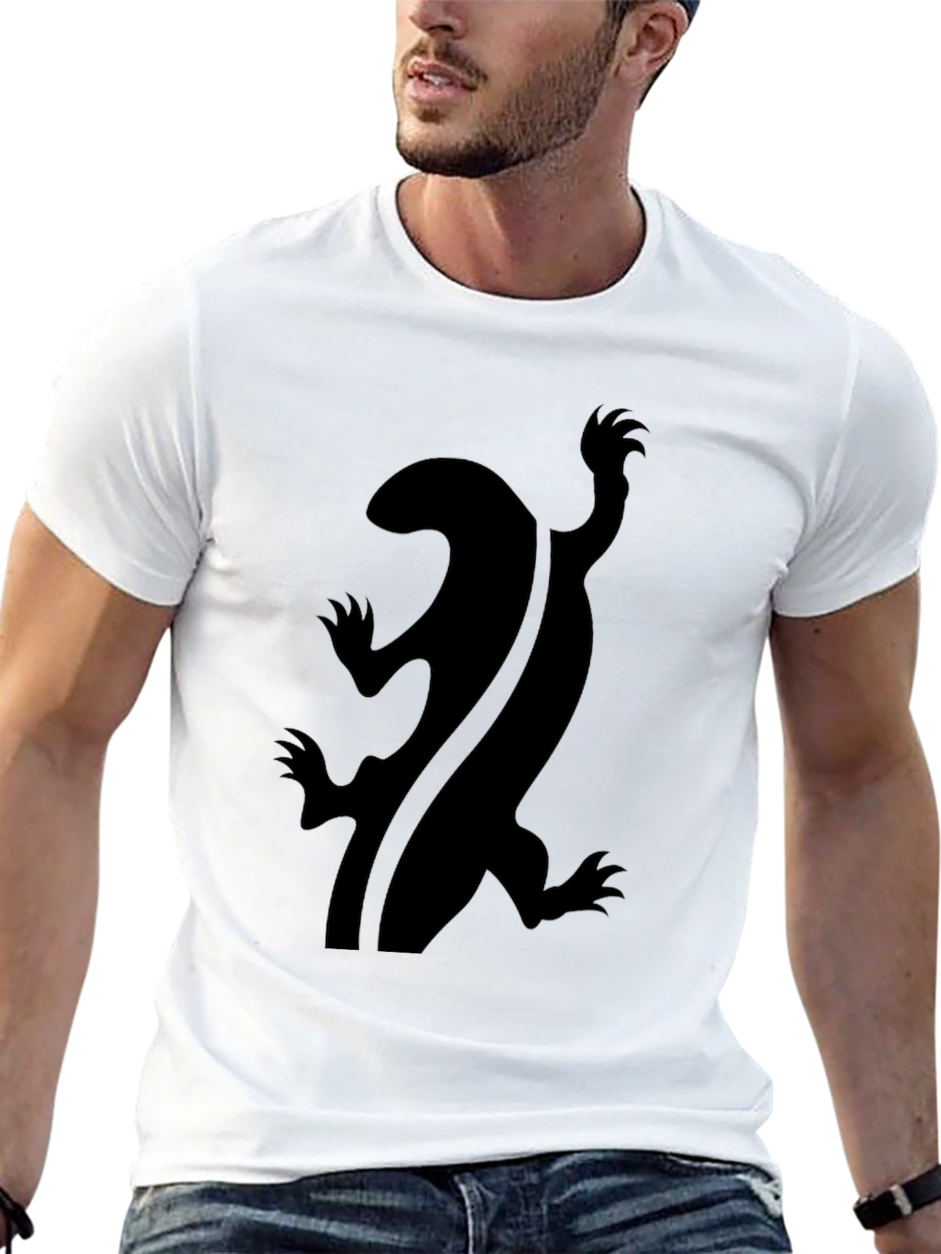 Black Lizard Graphic Tee - Unique Design