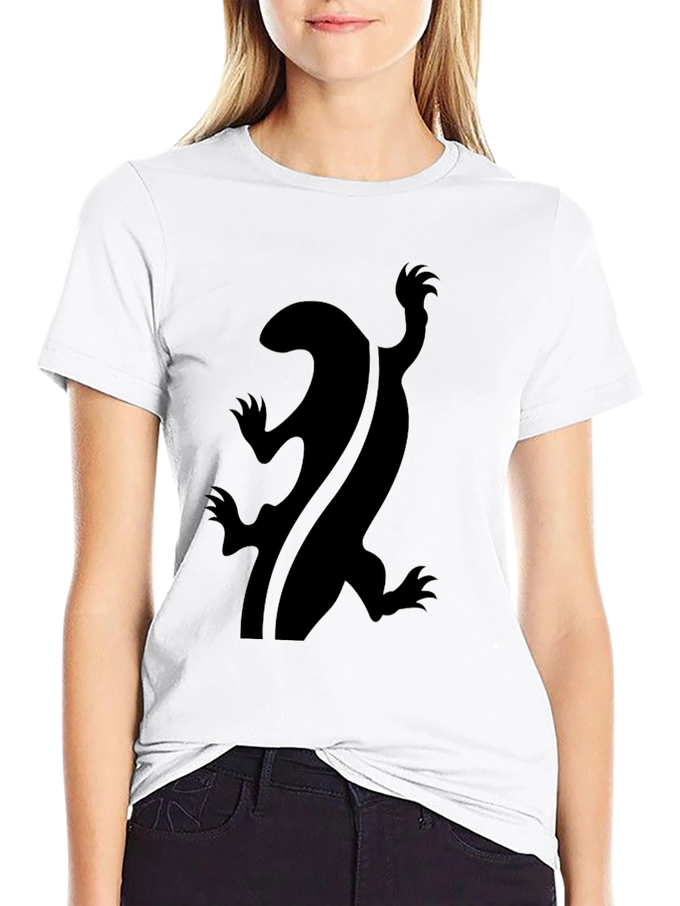 Black Lizard Graphic Tee - Unique Design