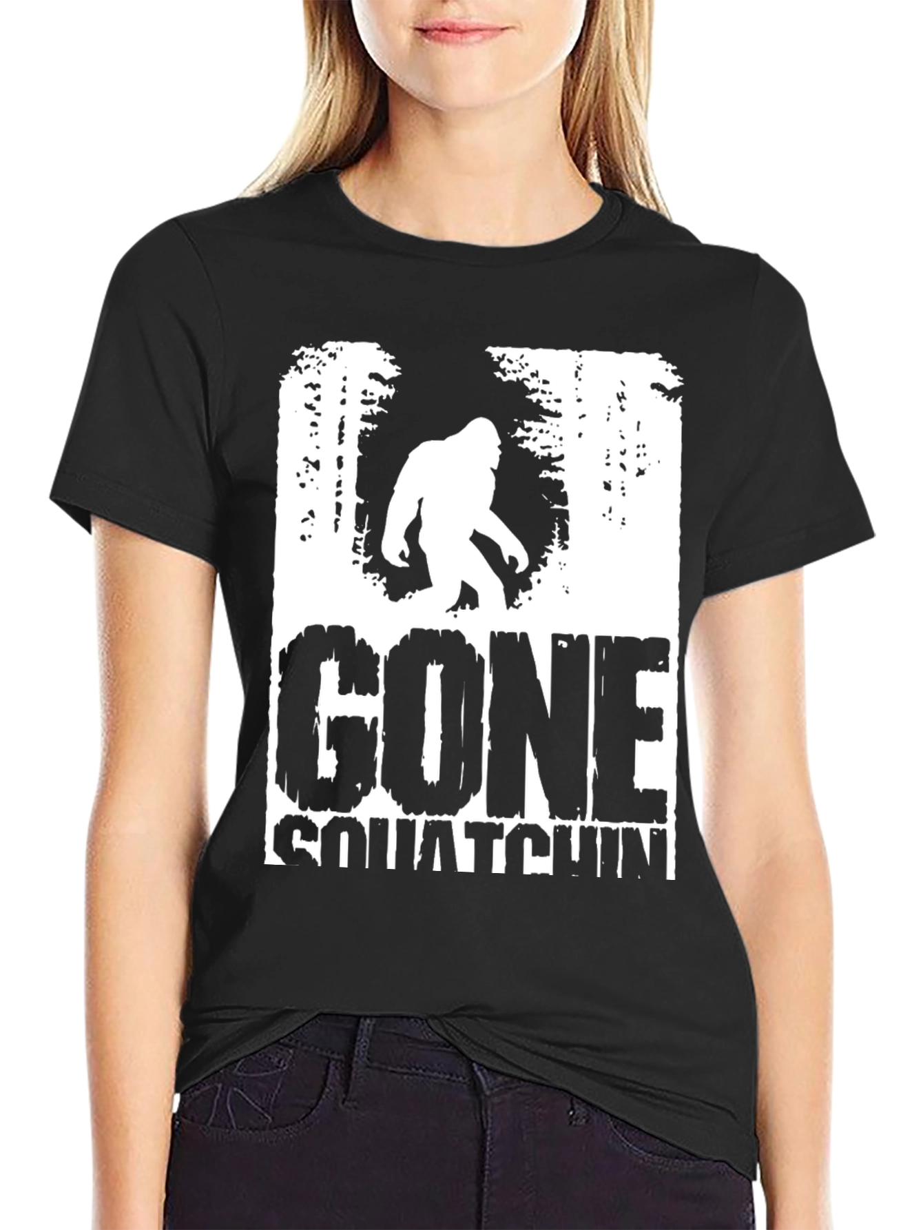 Gone Squatchin T-Shirt - Bigfoot Adventure Tee