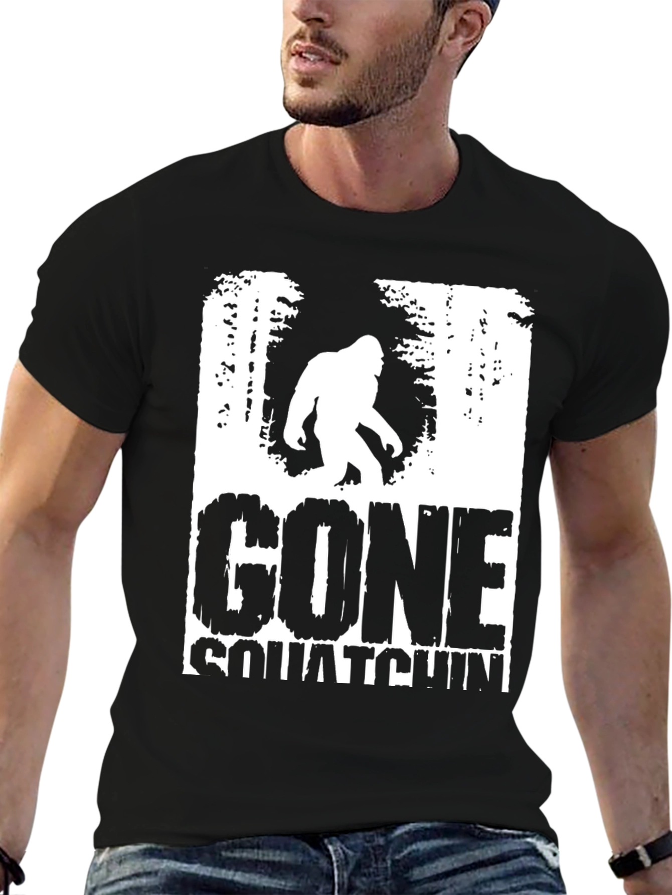 Gone Squatchin T-Shirt - Bigfoot Adventure Tee