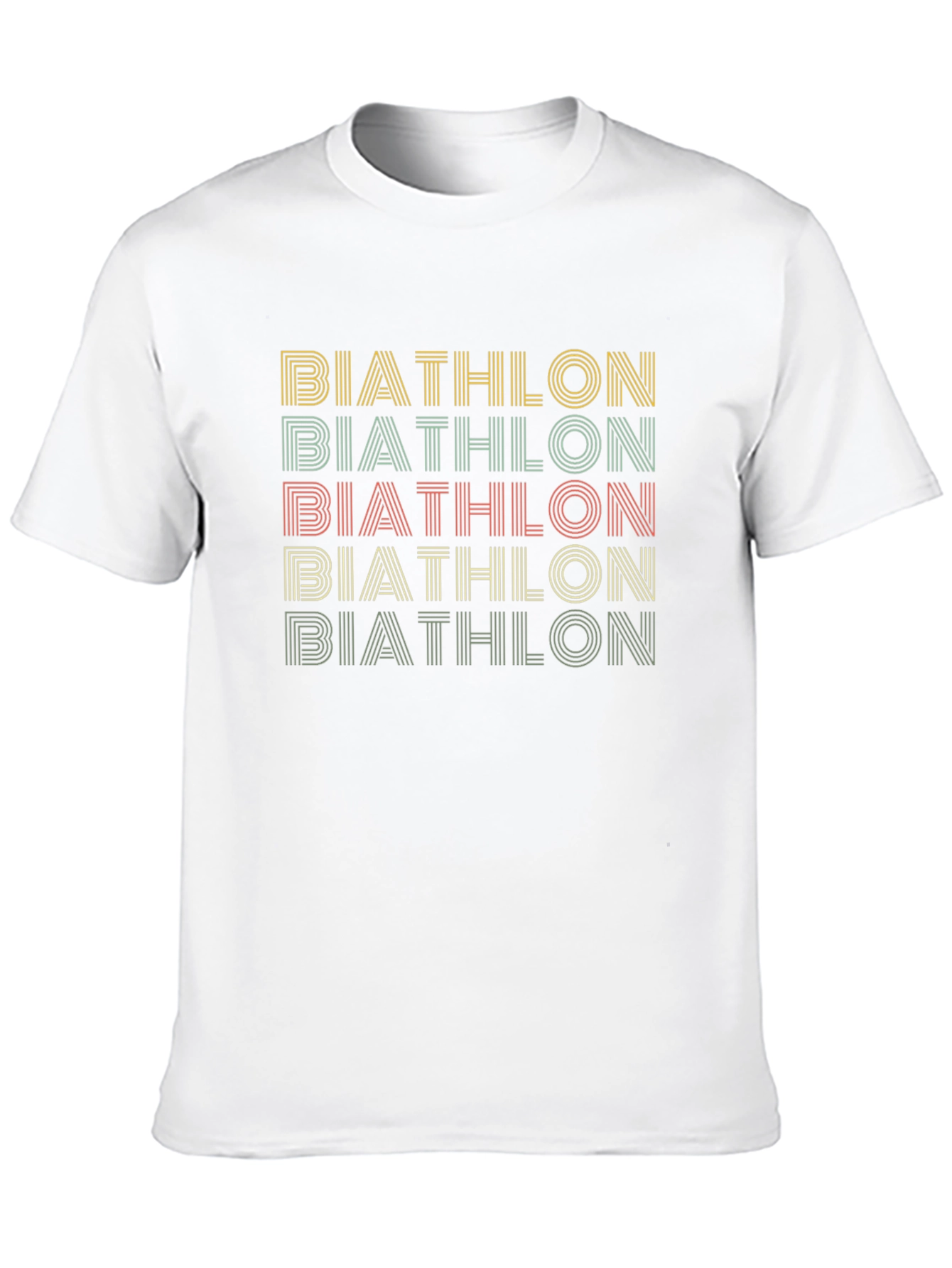 Retro Biathlon Graphic Tee - Cool Sports Shirt
