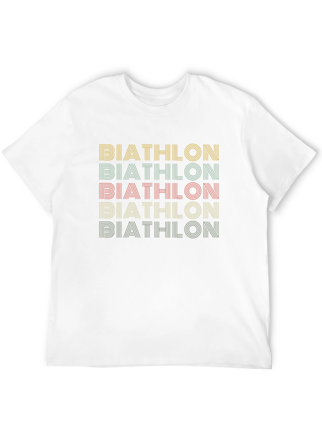 Retro Biathlon Graphic Tee - Cool Sports Shirt