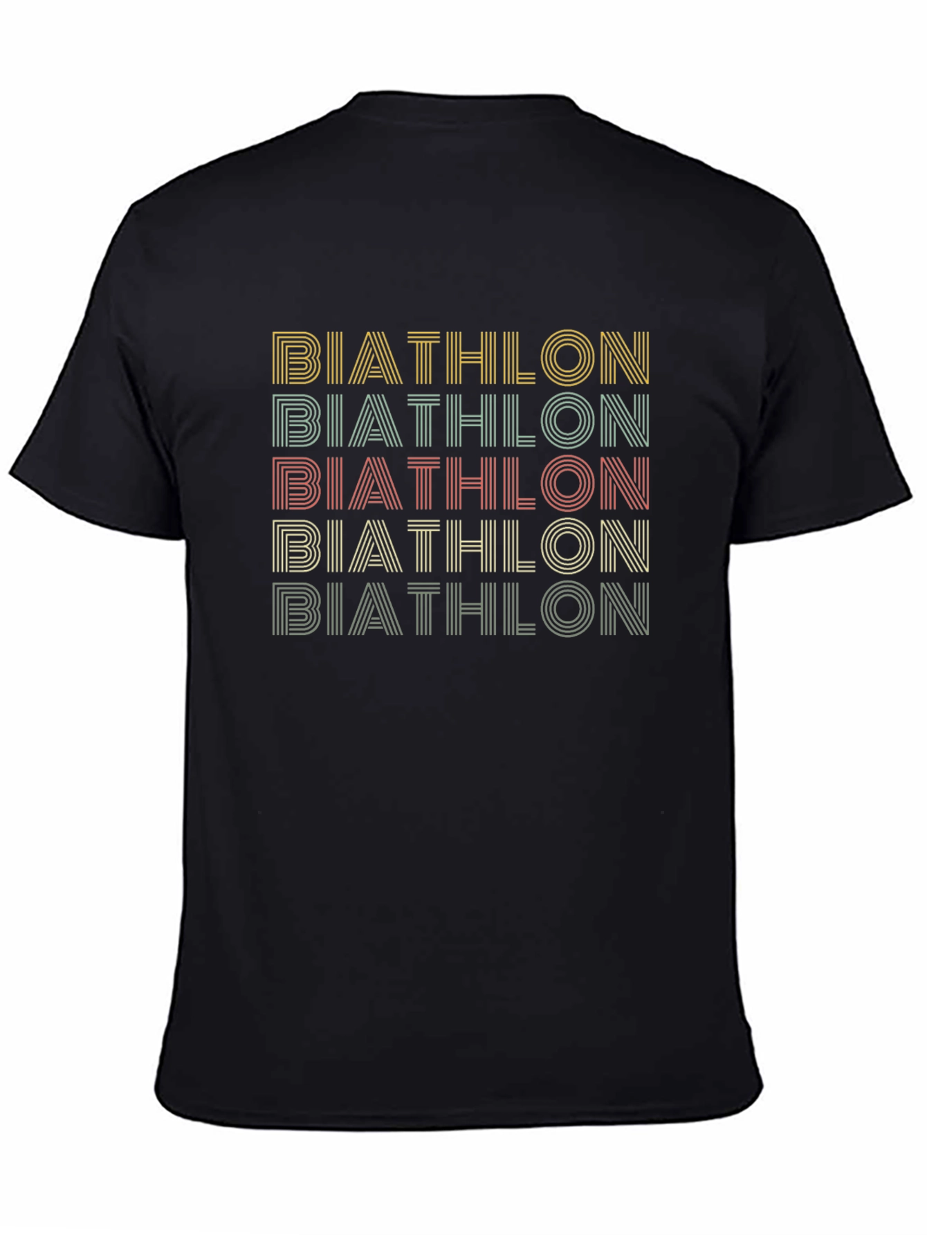 Retro Biathlon Graphic Tee - Cool Sports Shirt