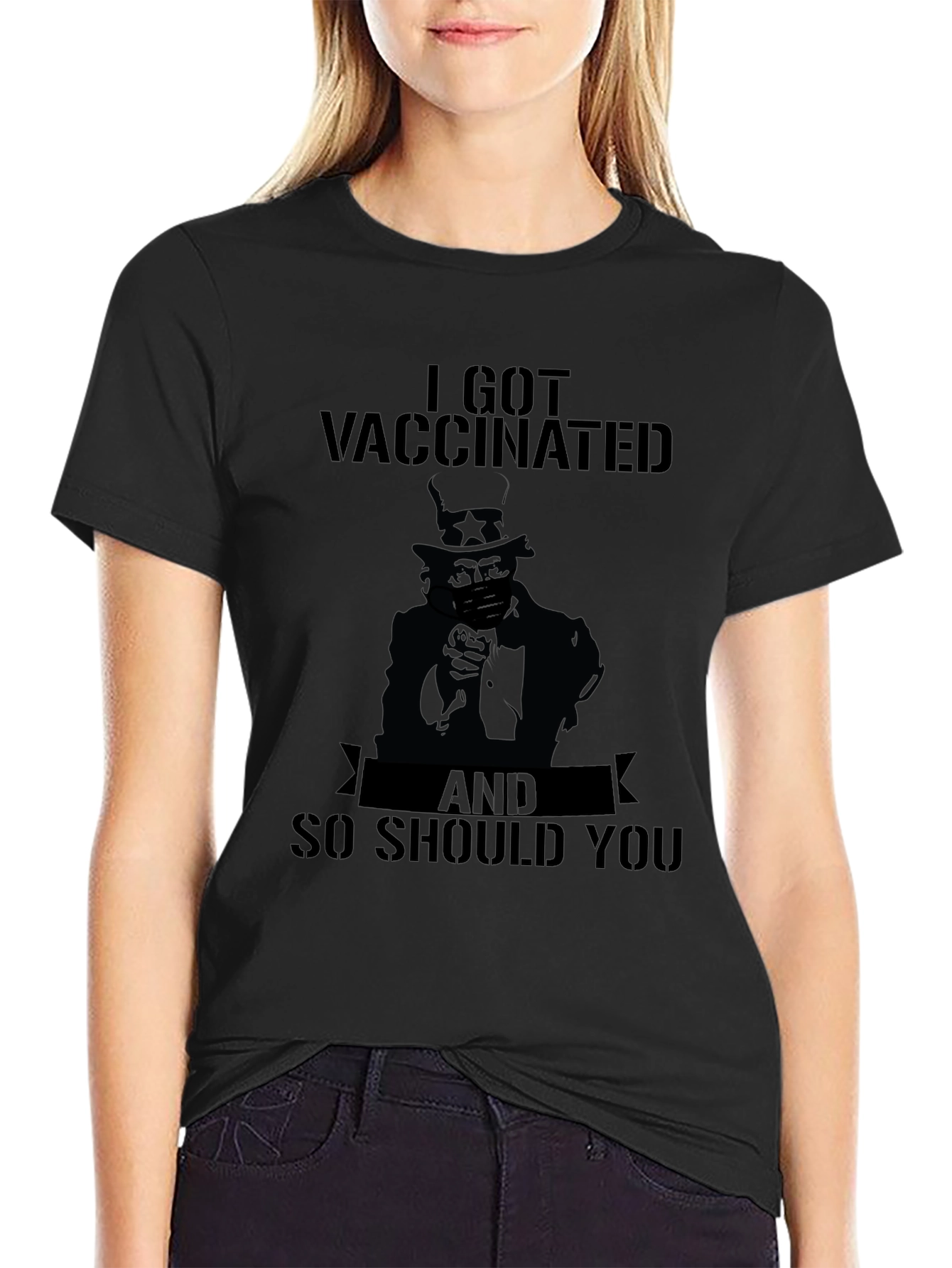 I Got Vaccinated Shirt - Uncle Sam Tee