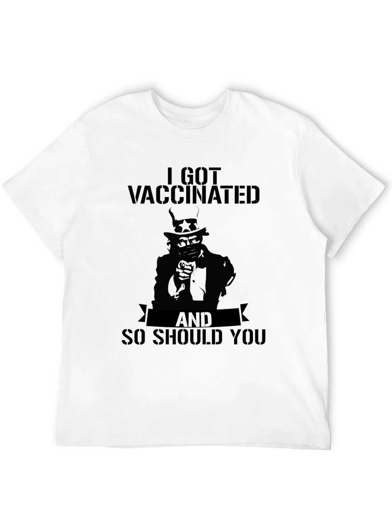 I Got Vaccinated Shirt - Uncle Sam Tee