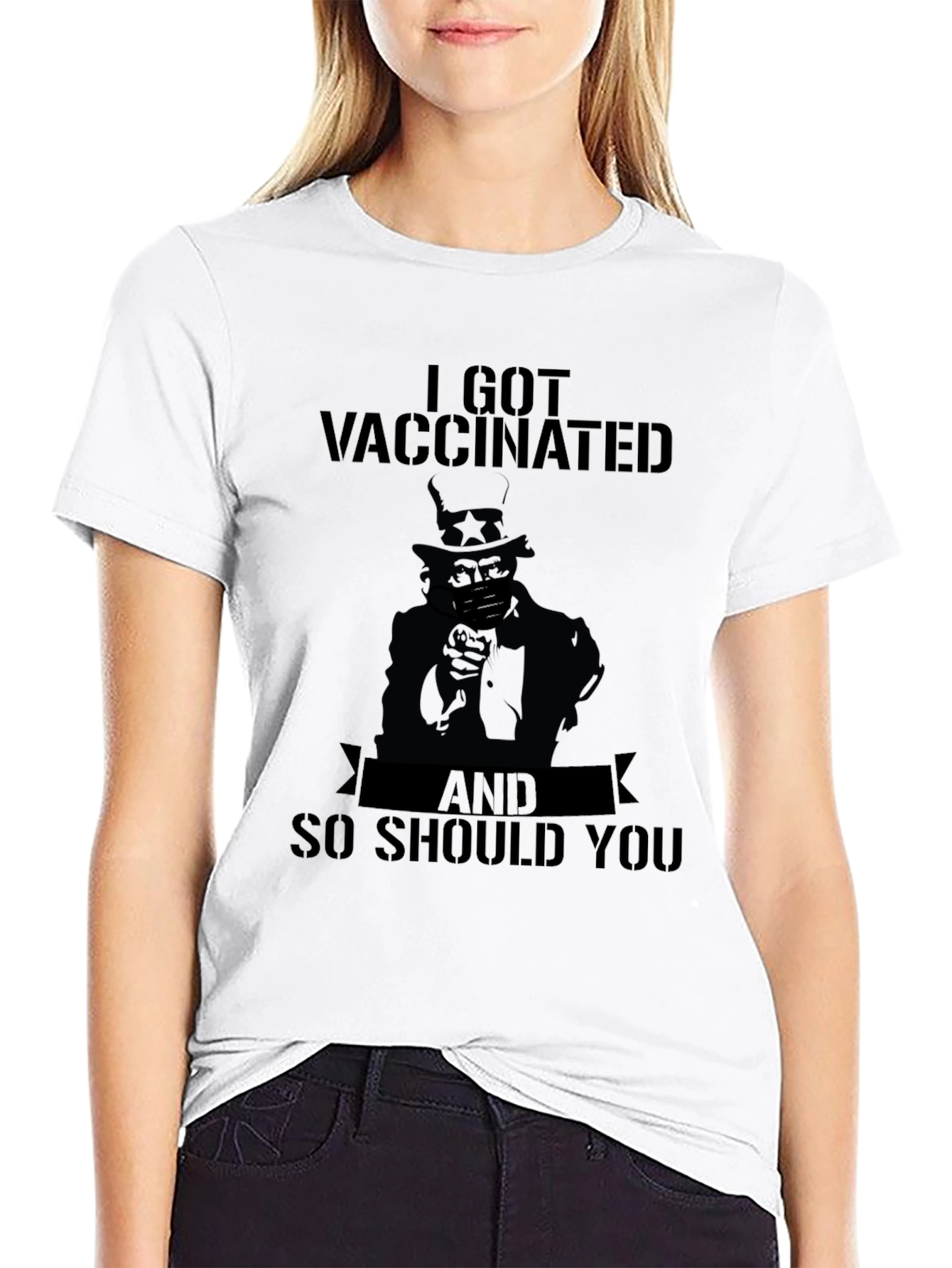 I Got Vaccinated Shirt - Uncle Sam Tee
