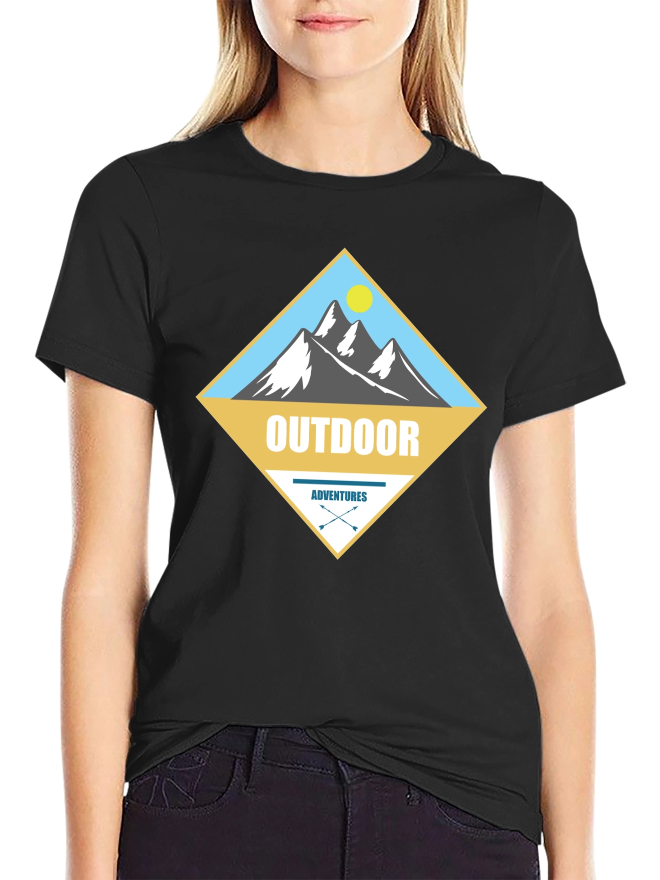 Outdoor Adventures Graphic Tee - Mens Black T-Shirt