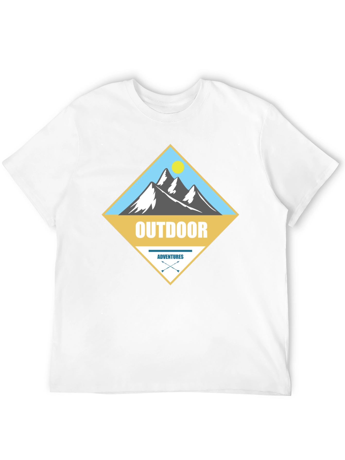 Outdoor Adventures Graphic Tee - Mens Black T-Shirt