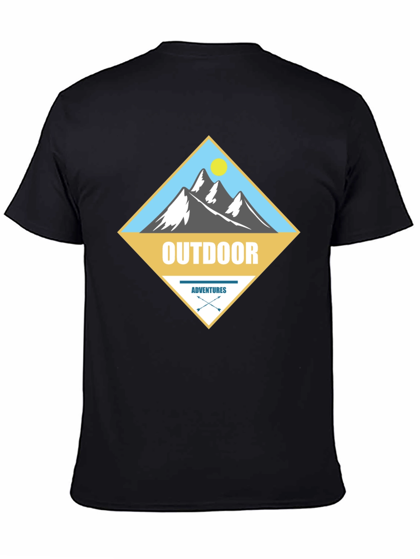 Outdoor Adventures Graphic Tee - Mens Black T-Shirt