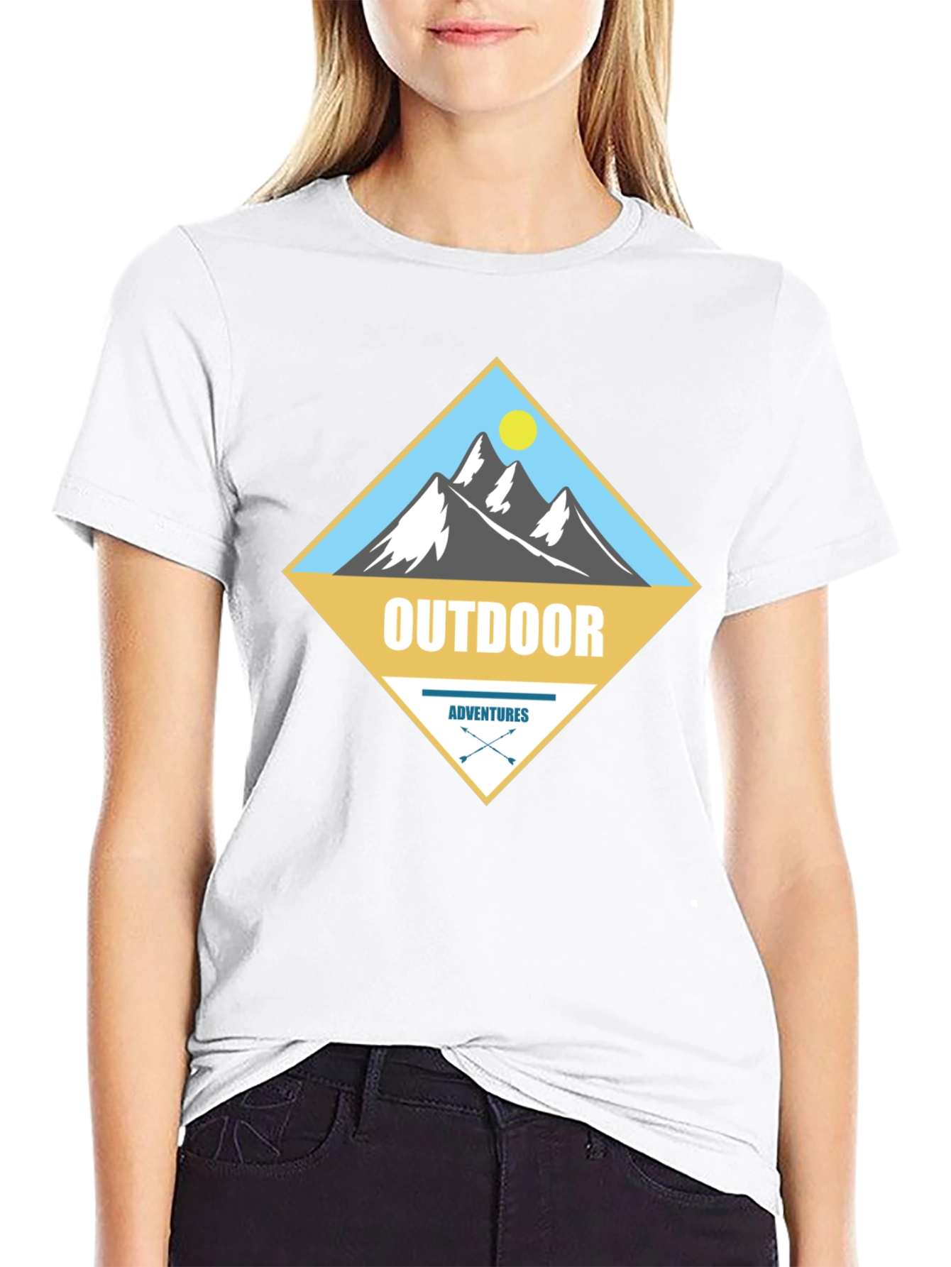 Outdoor Adventures Graphic Tee - Mens Black T-Shirt