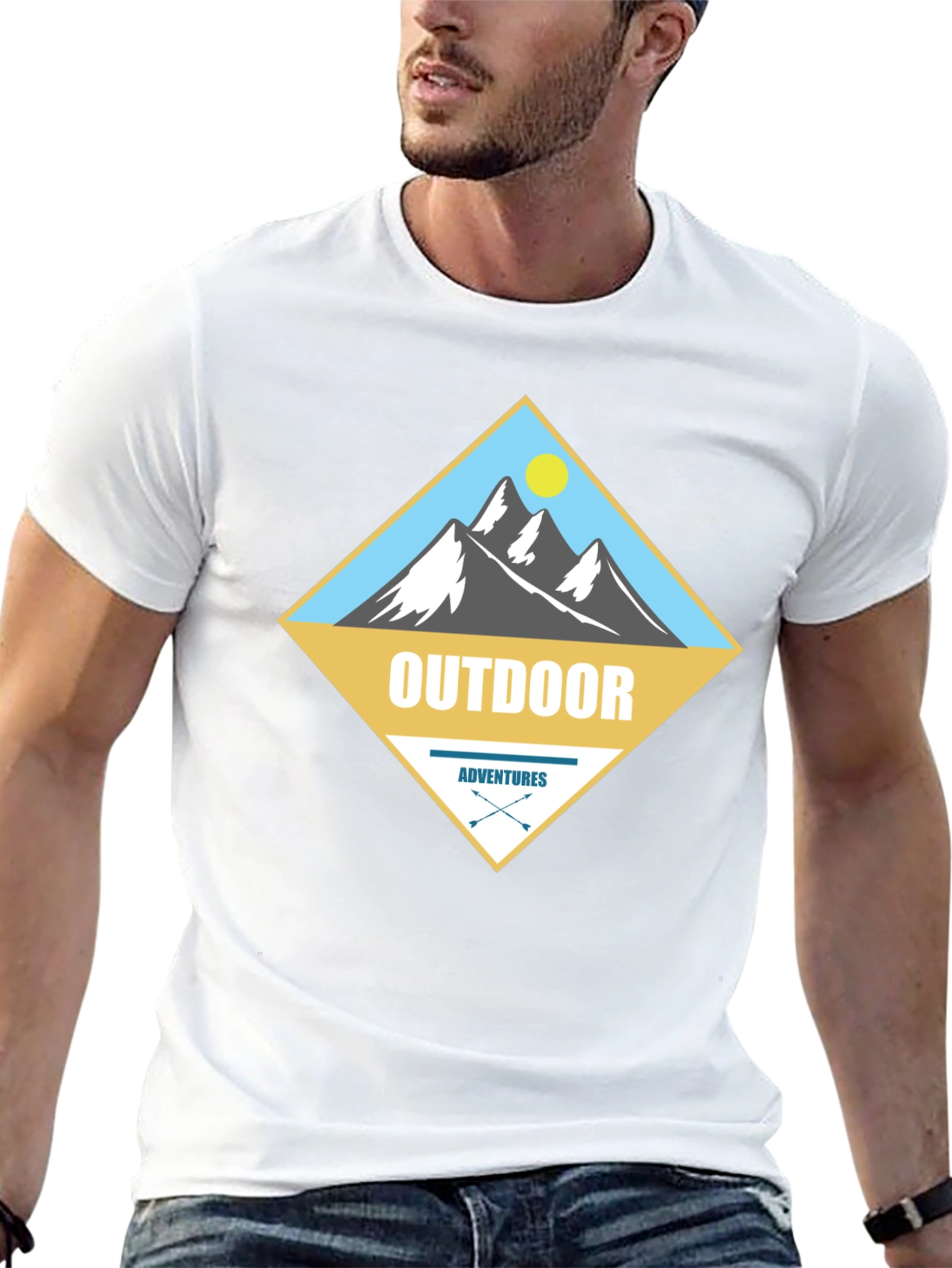 Outdoor Adventures Graphic Tee - Mens Black T-Shirt