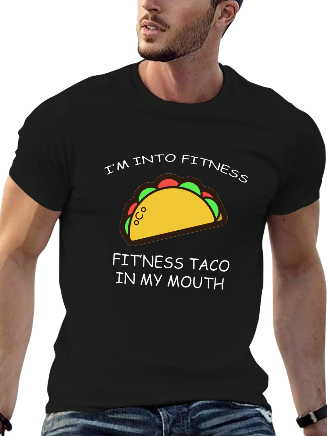 Fitness Taco Graphic T-Shirt - Funny Workout Tee