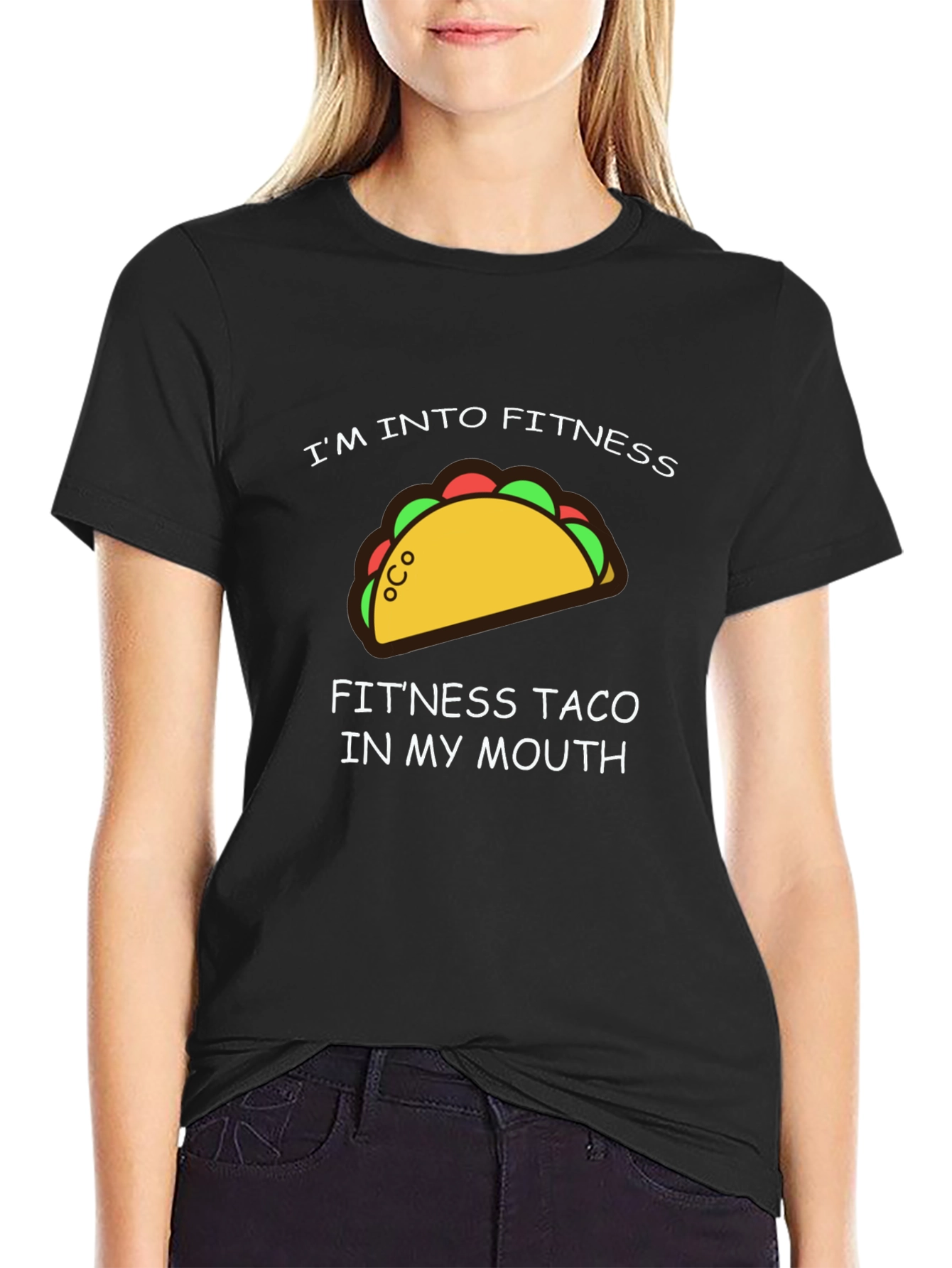 Fitness Taco Graphic T-Shirt - Funny Workout Tee