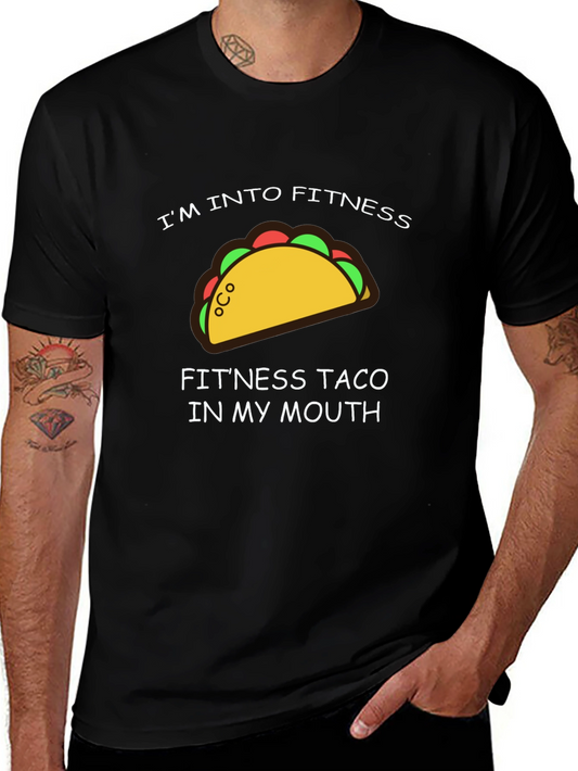 Fitness Taco Graphic T-Shirt - Funny Workout Tee
