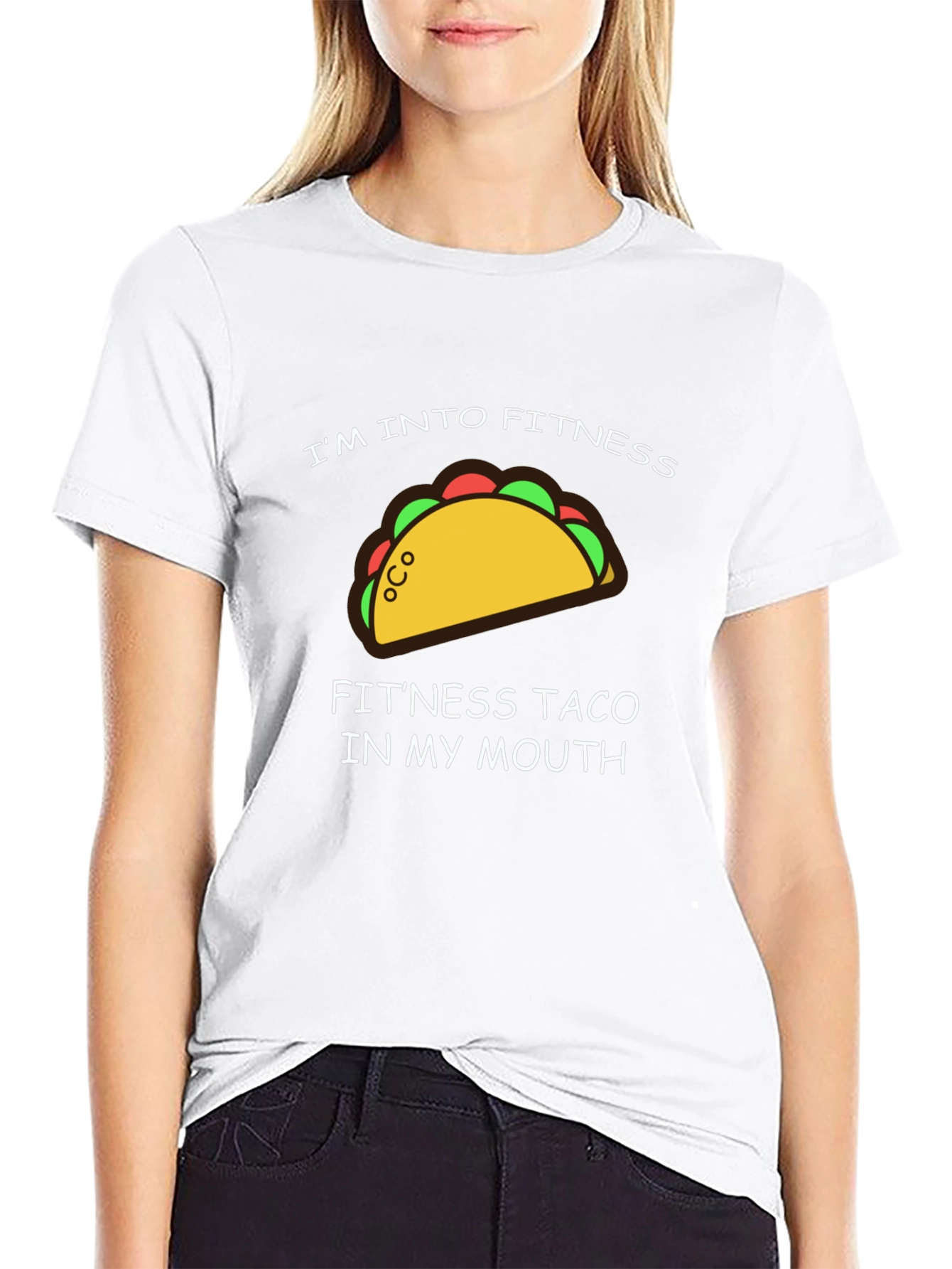 Fitness Taco Graphic T-Shirt - Funny Workout Tee