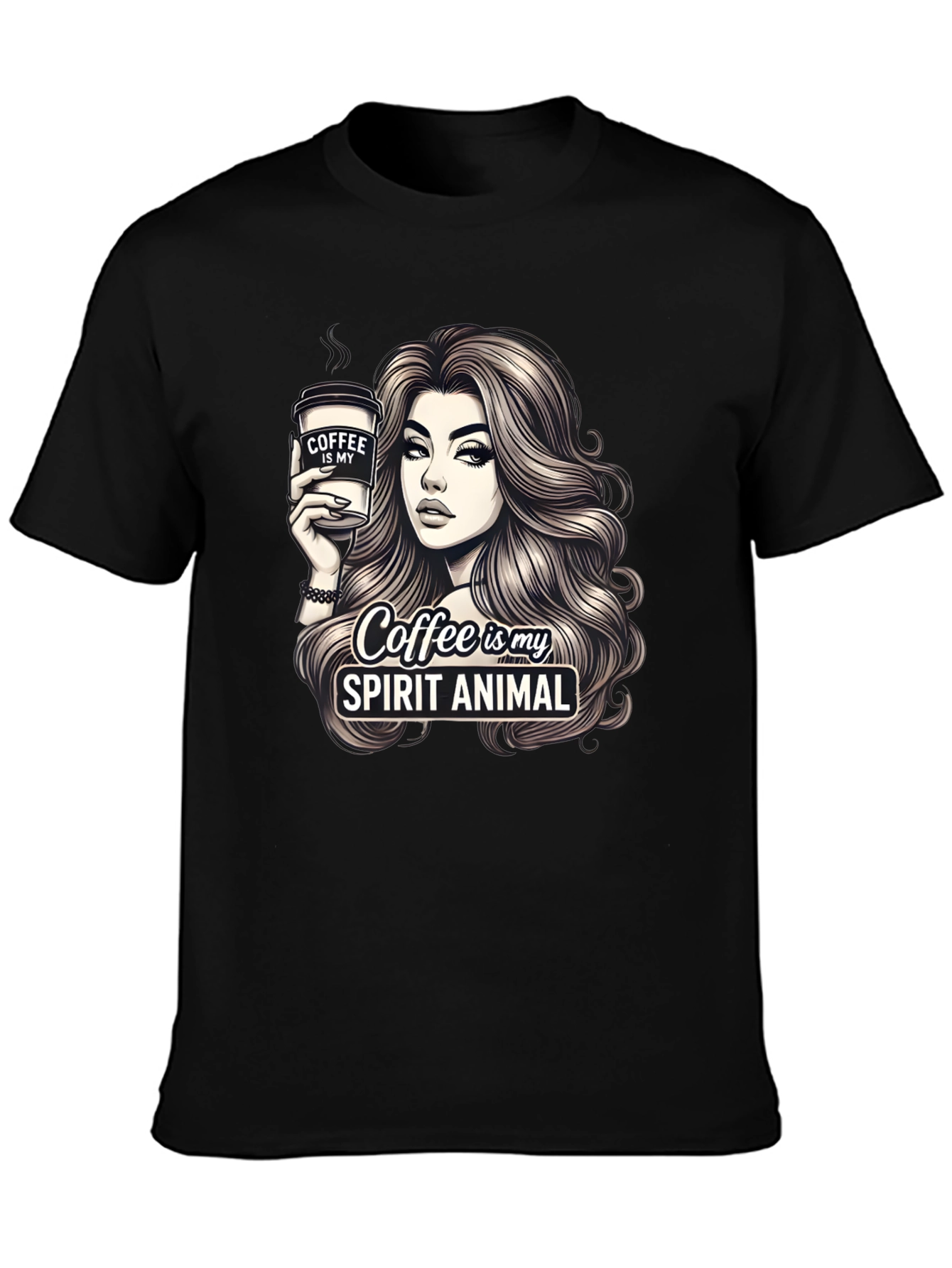 Coffee is My Spirit Animal Graphic Tee