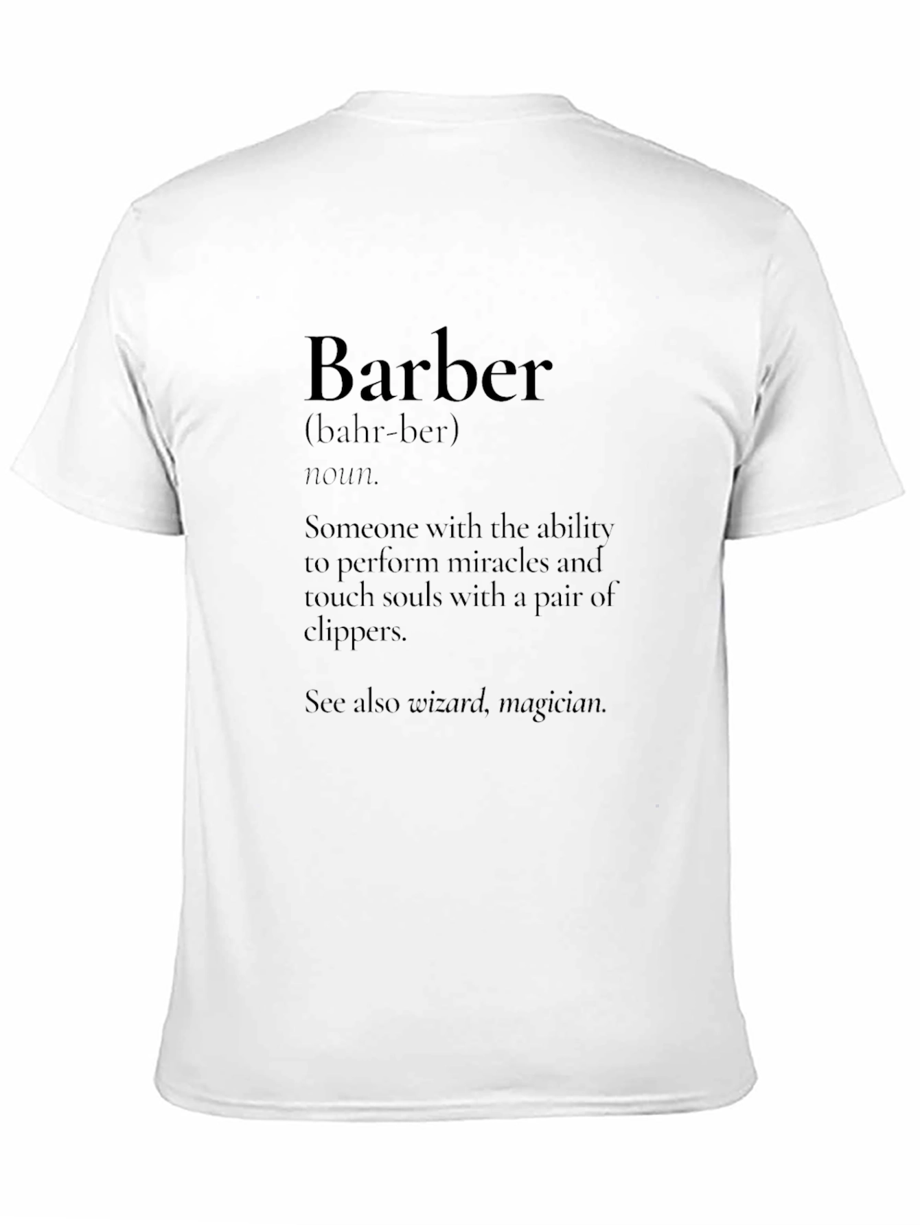 Barber Definition Graphic Tee - Gift for Barbers