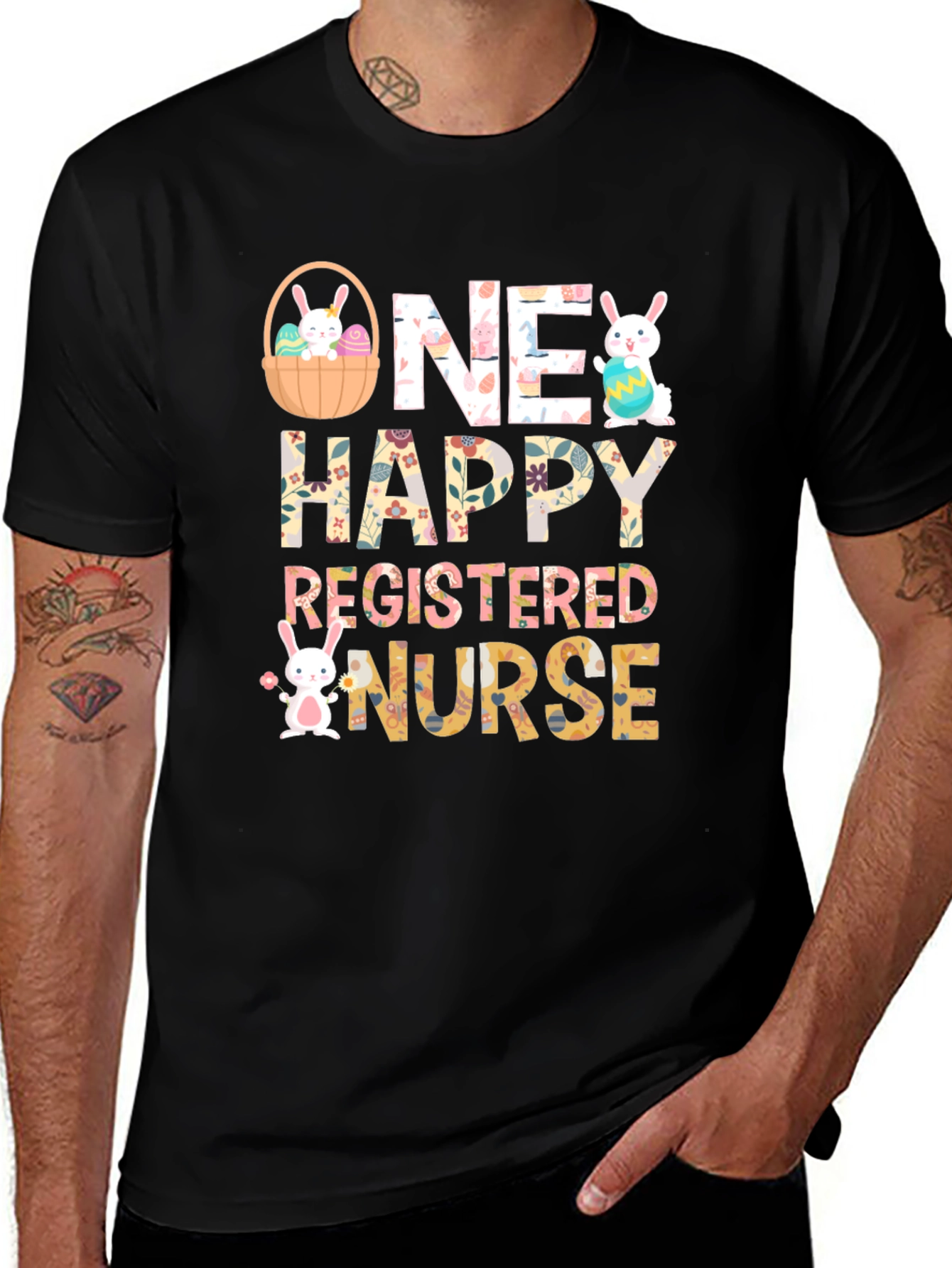One Happy Registered Nurse Easter T-Shirt