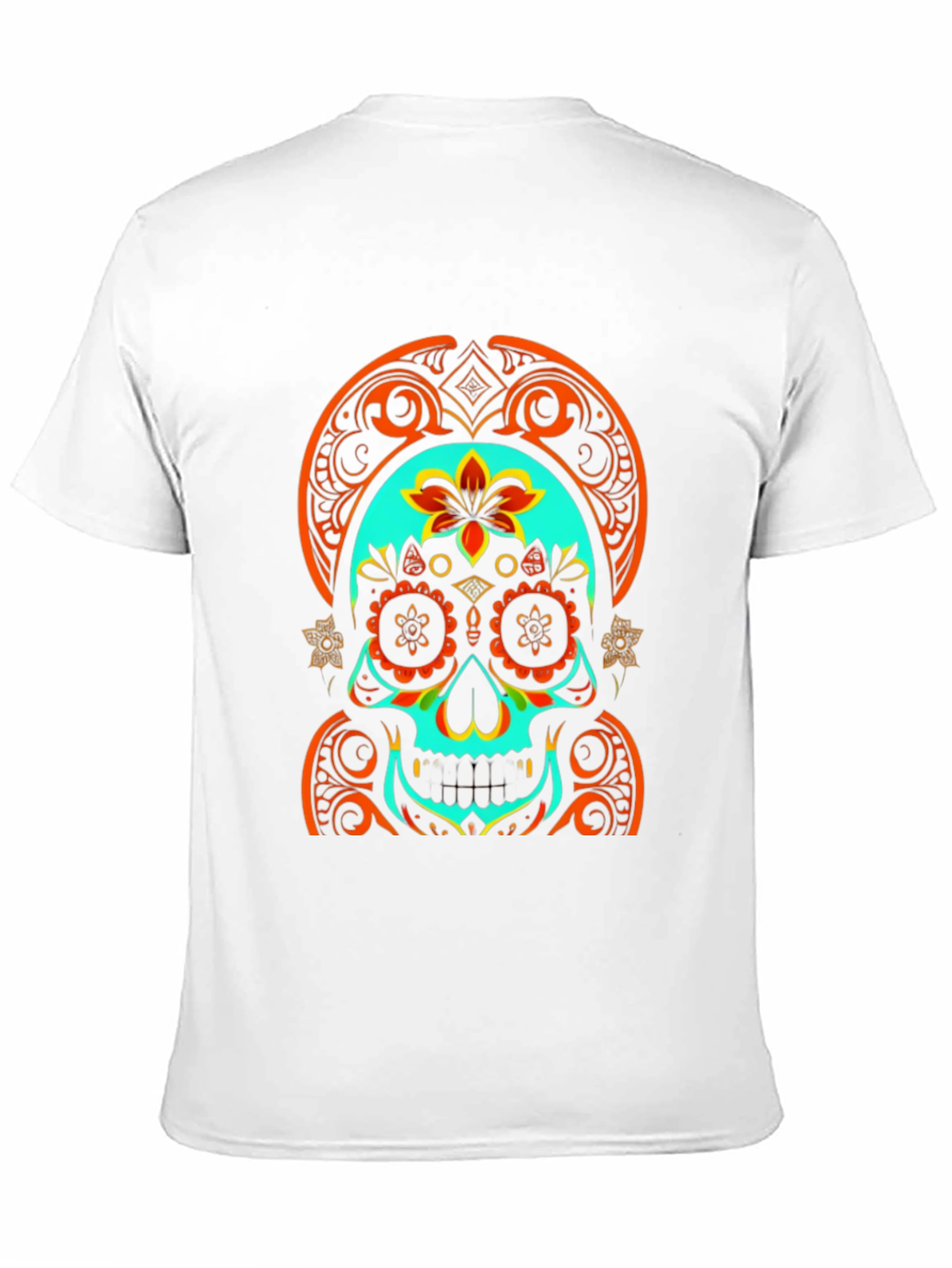 Day of the Dead Skull Graphic Tee