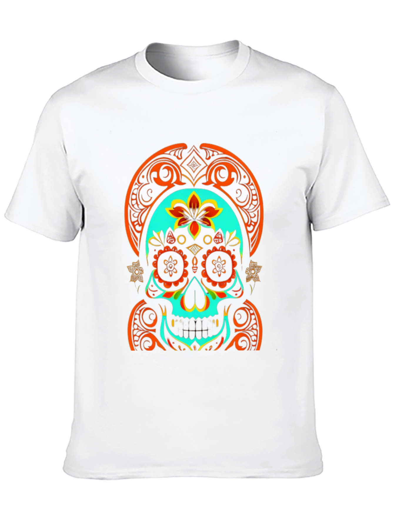 Day of the Dead Skull Graphic Tee