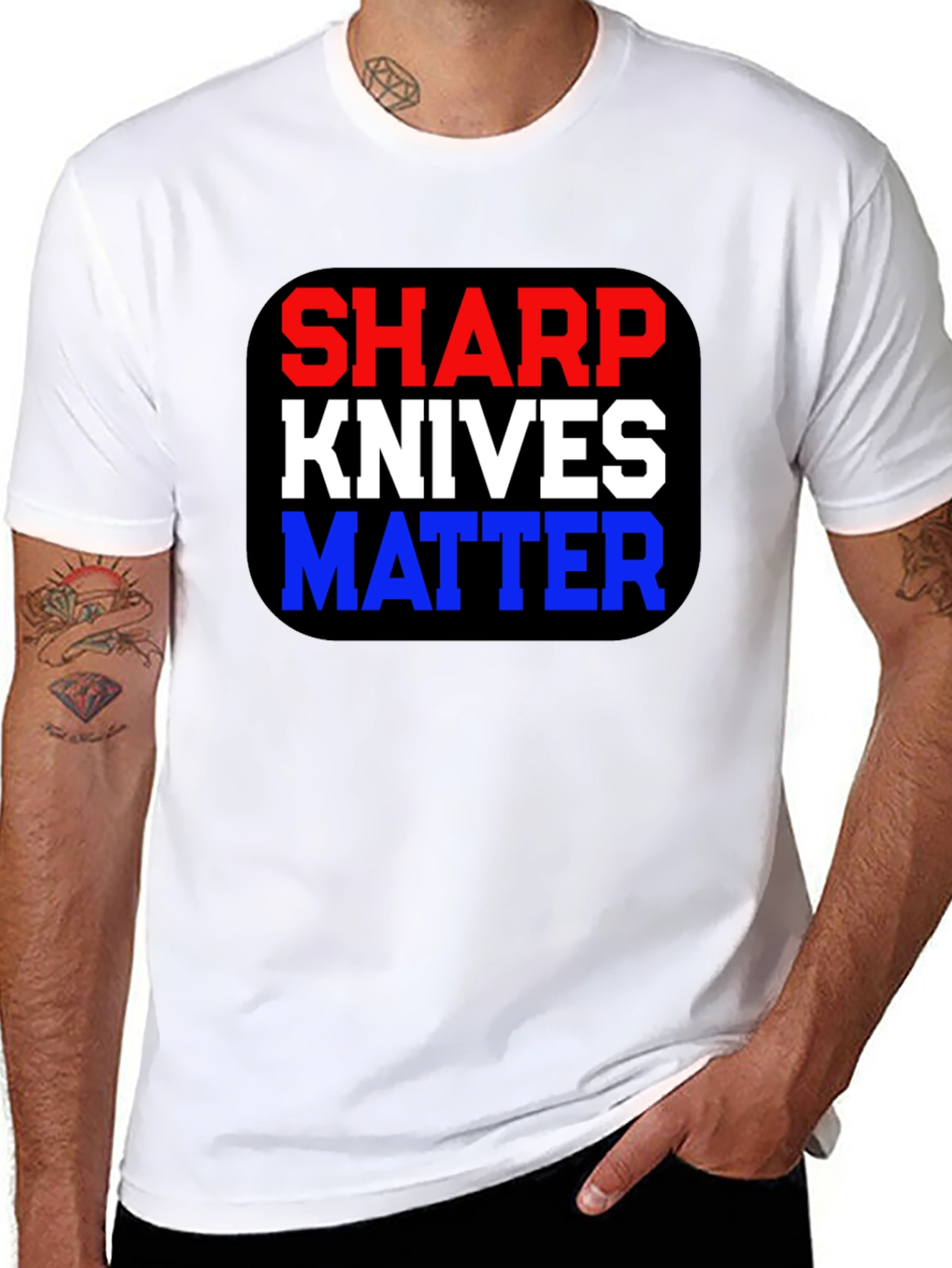 Sharp Knives Matter Graphic T-Shirt