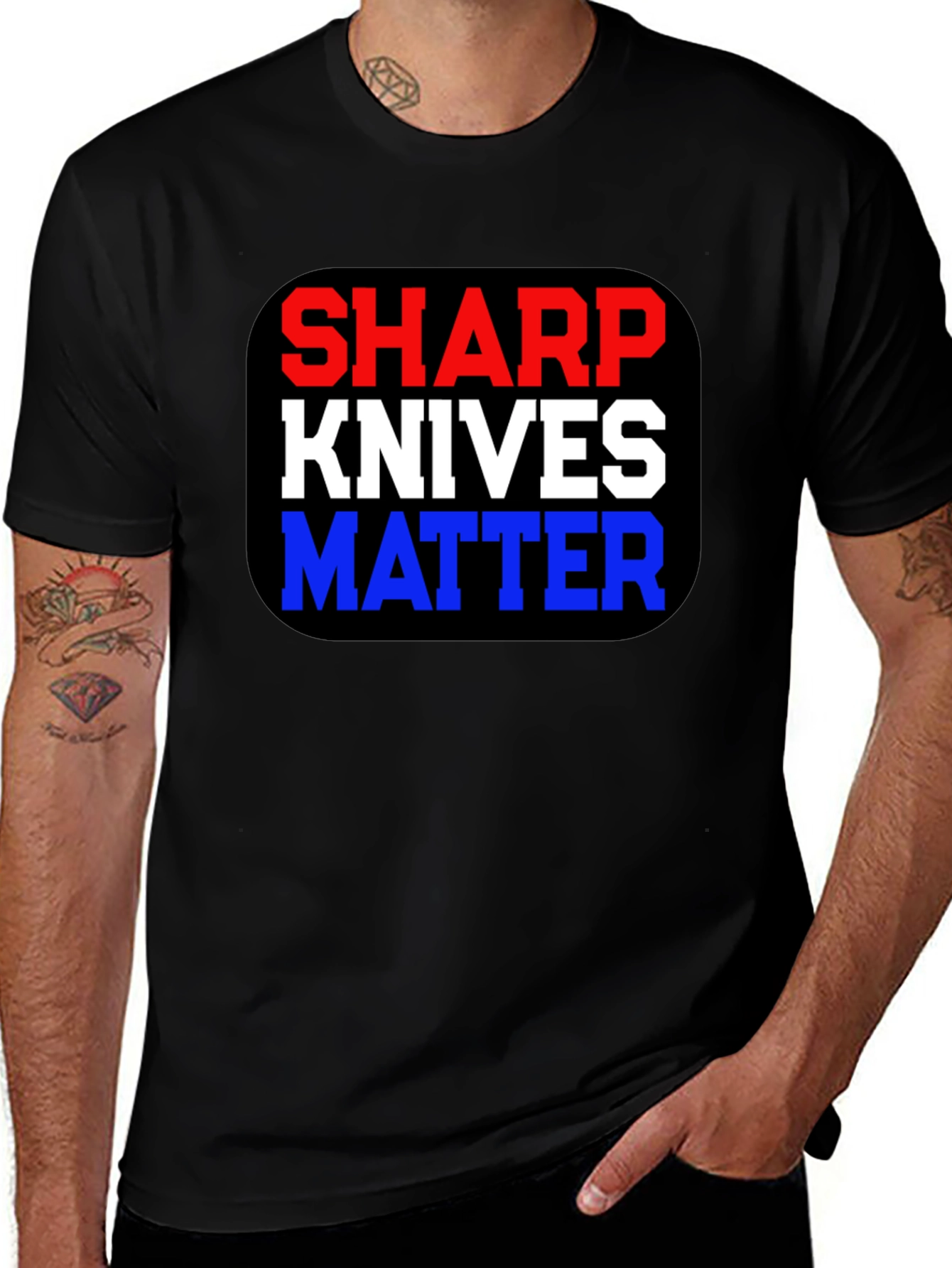 Sharp Knives Matter Graphic T-Shirt