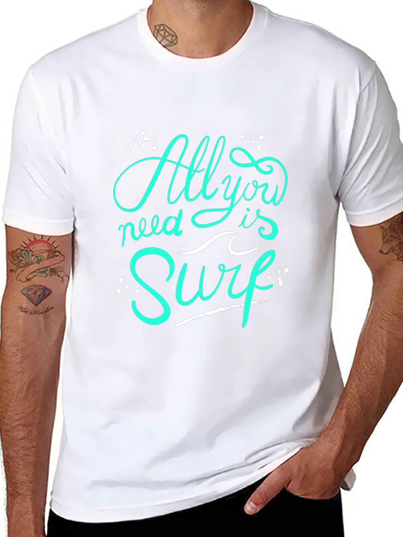 All You Need is Surf - Black T-Shirt