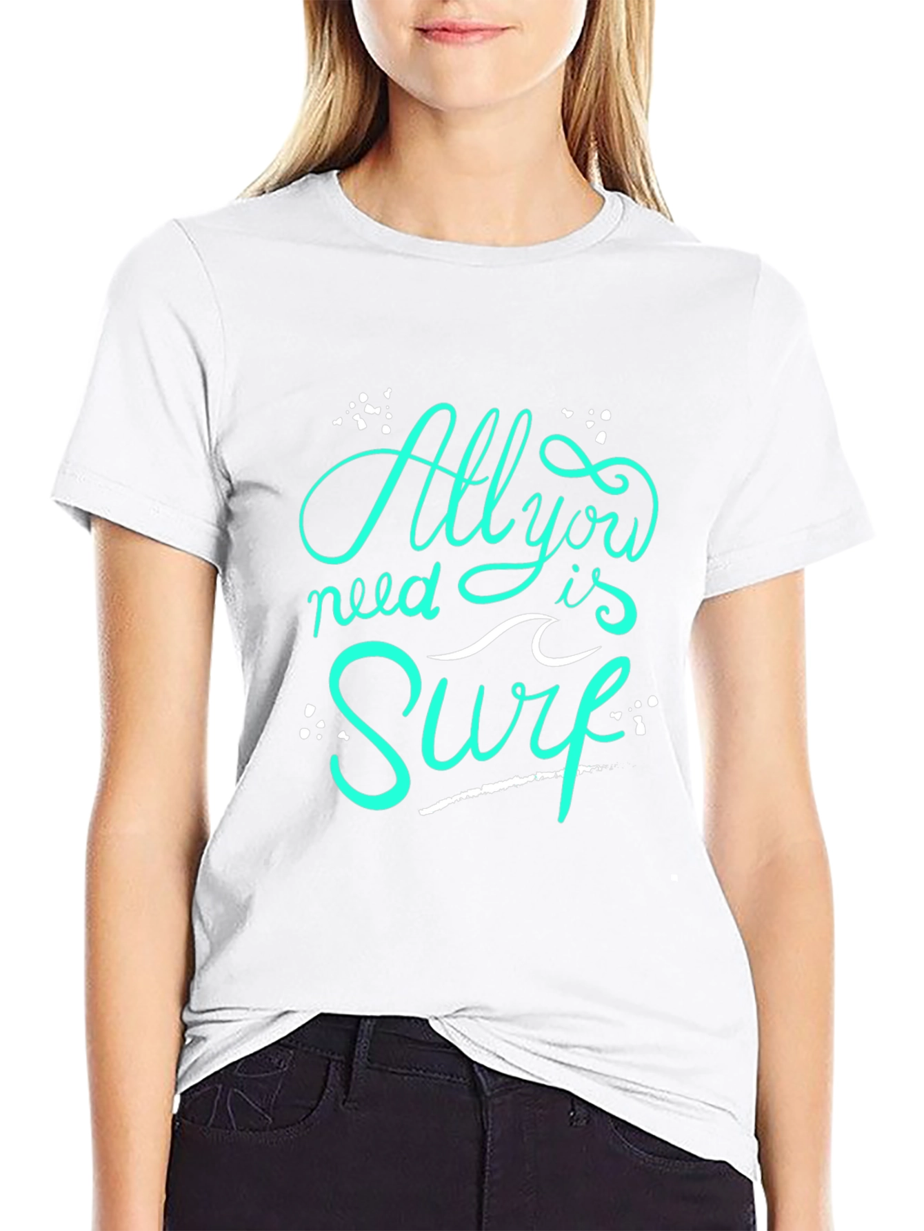 All You Need is Surf - Black T-Shirt