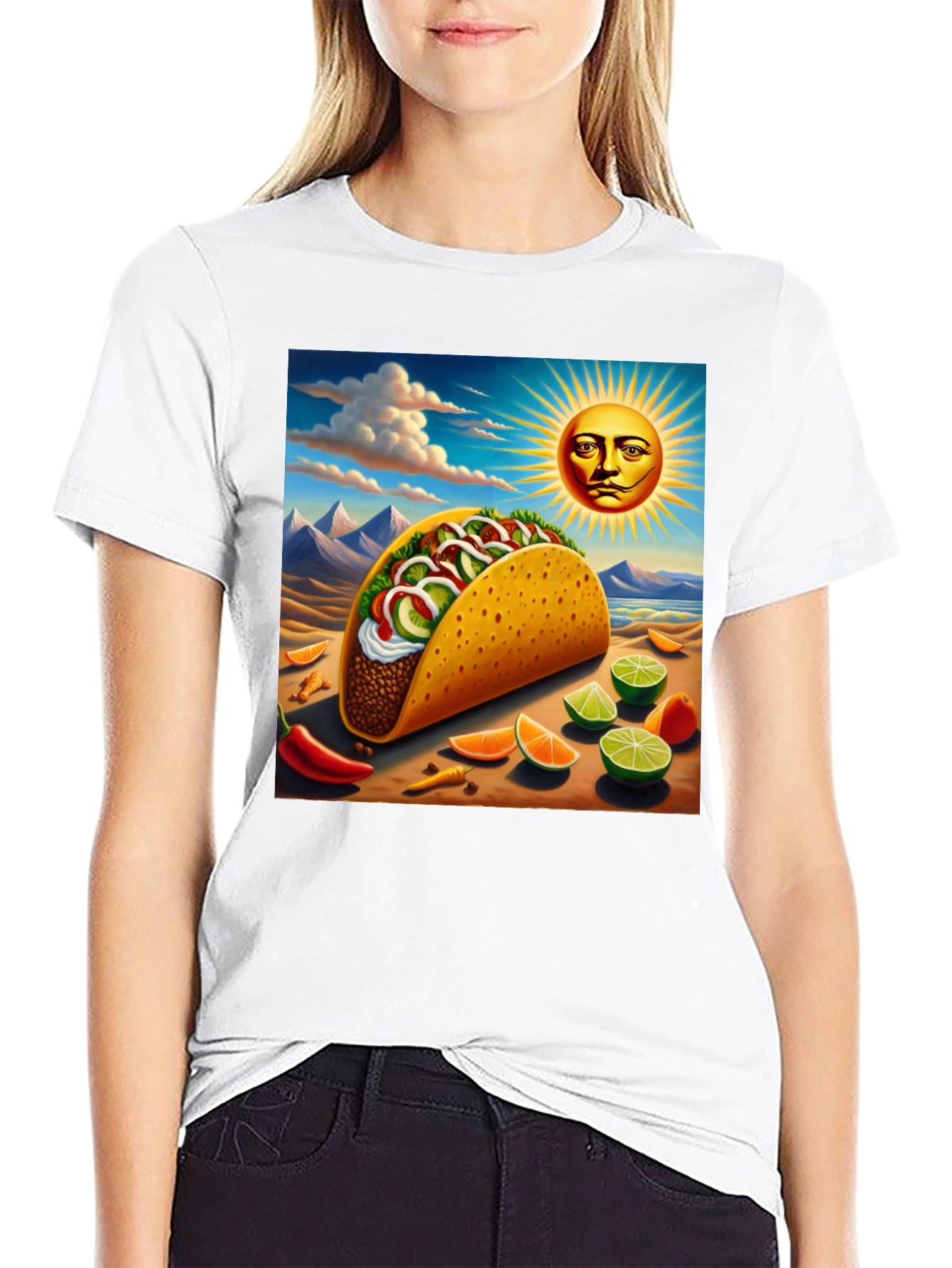Taco Beach Art Tee - Black