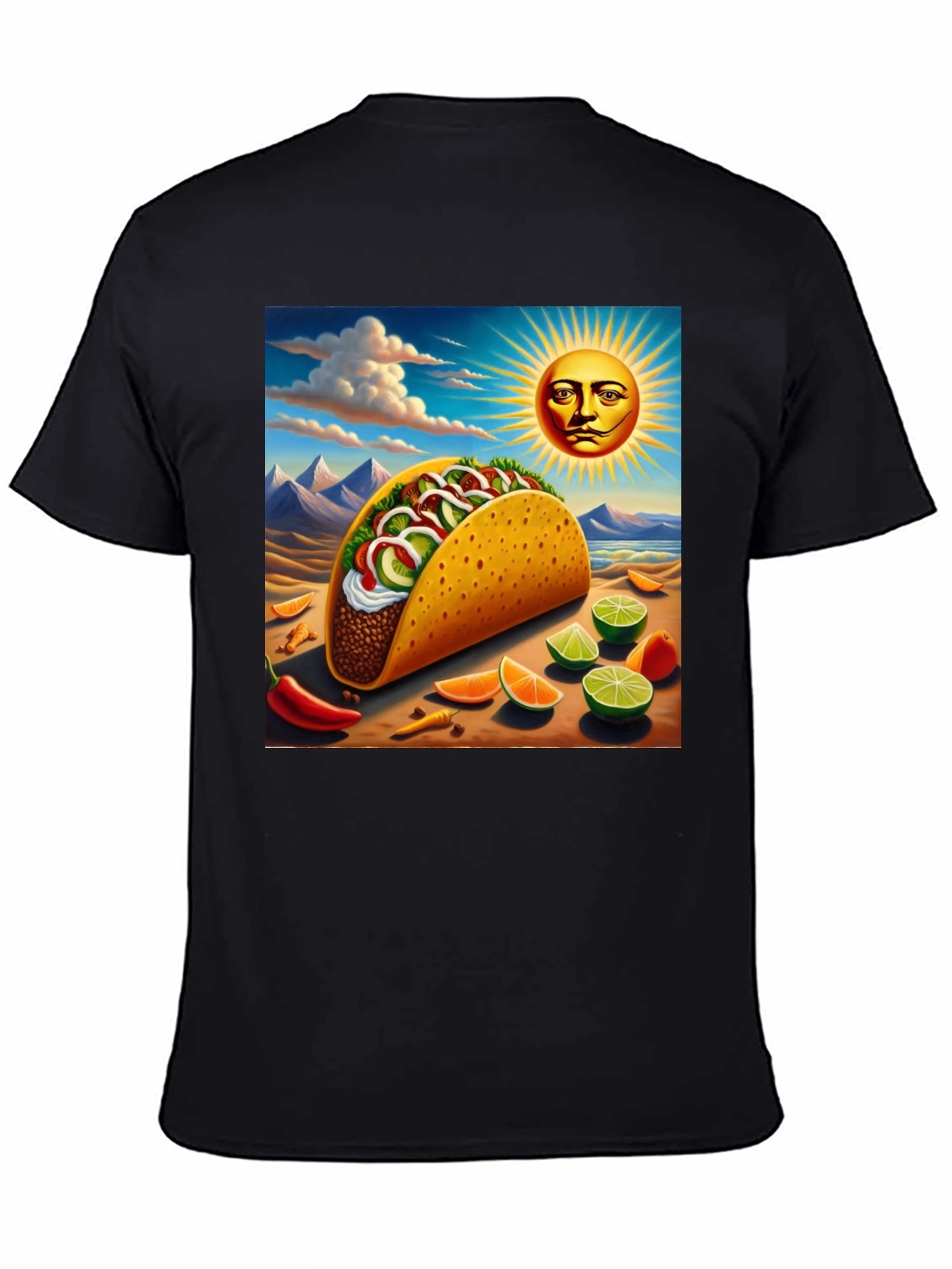 Taco Beach Art Tee - Black