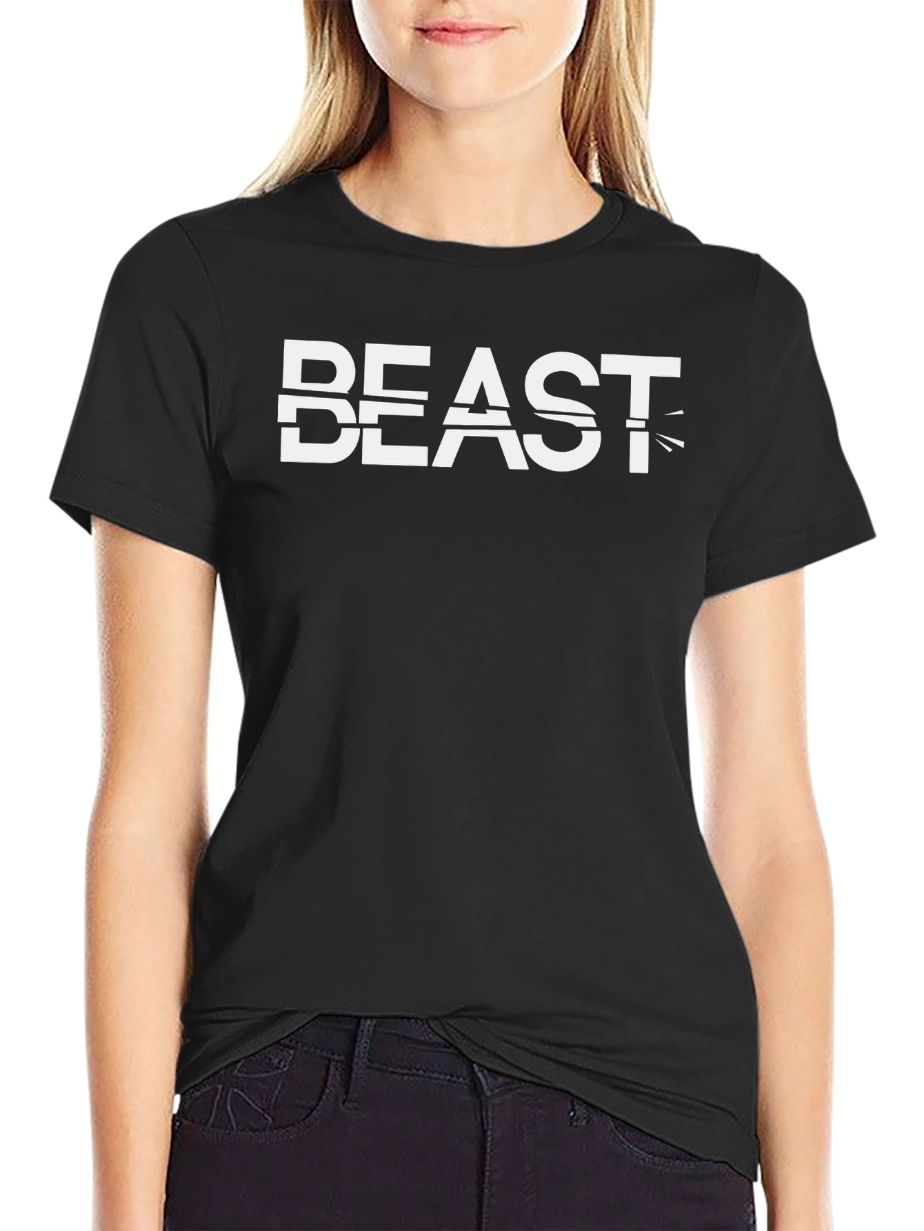 Beast Mode Black Graphic Tee - Fitness Apparel