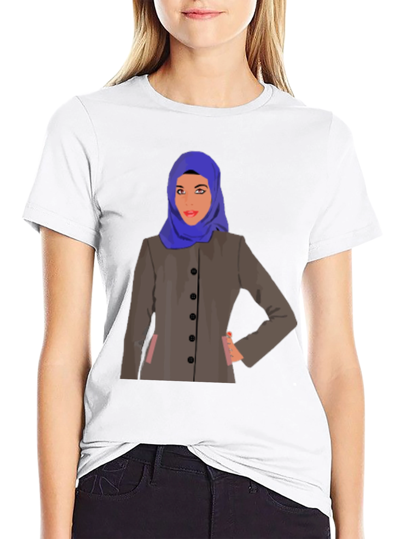 Hijab Woman Graphic T-Shirt - Stylish & Unique Design