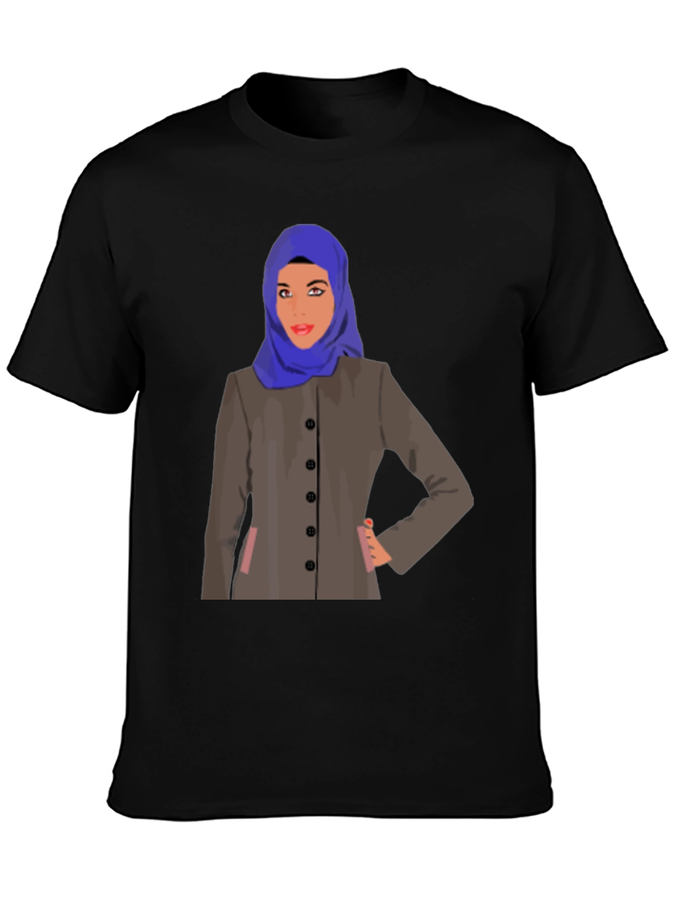 Hijab Woman Graphic T-Shirt - Stylish & Unique Design