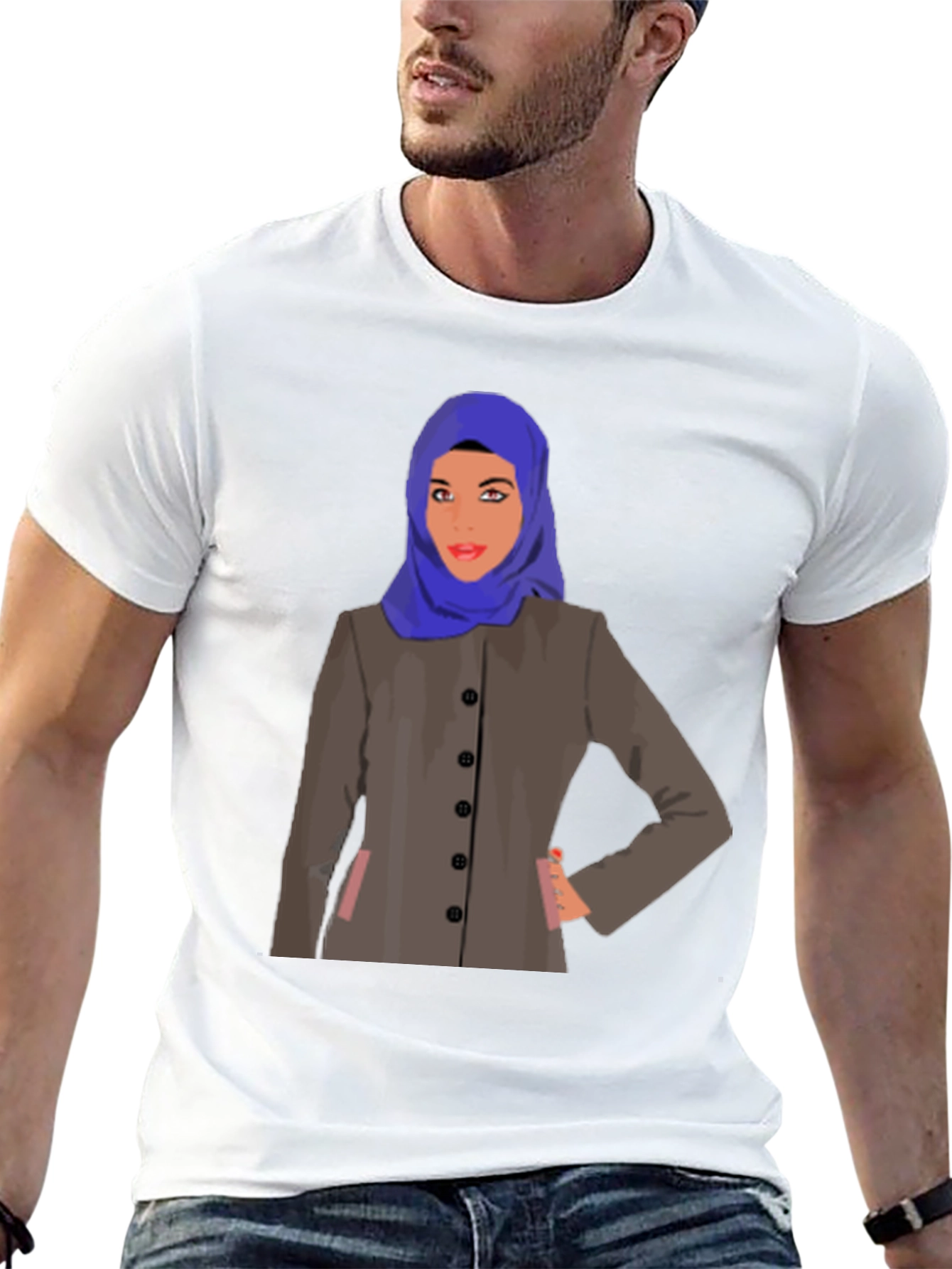 Hijab Woman Graphic T-Shirt - Stylish & Unique Design