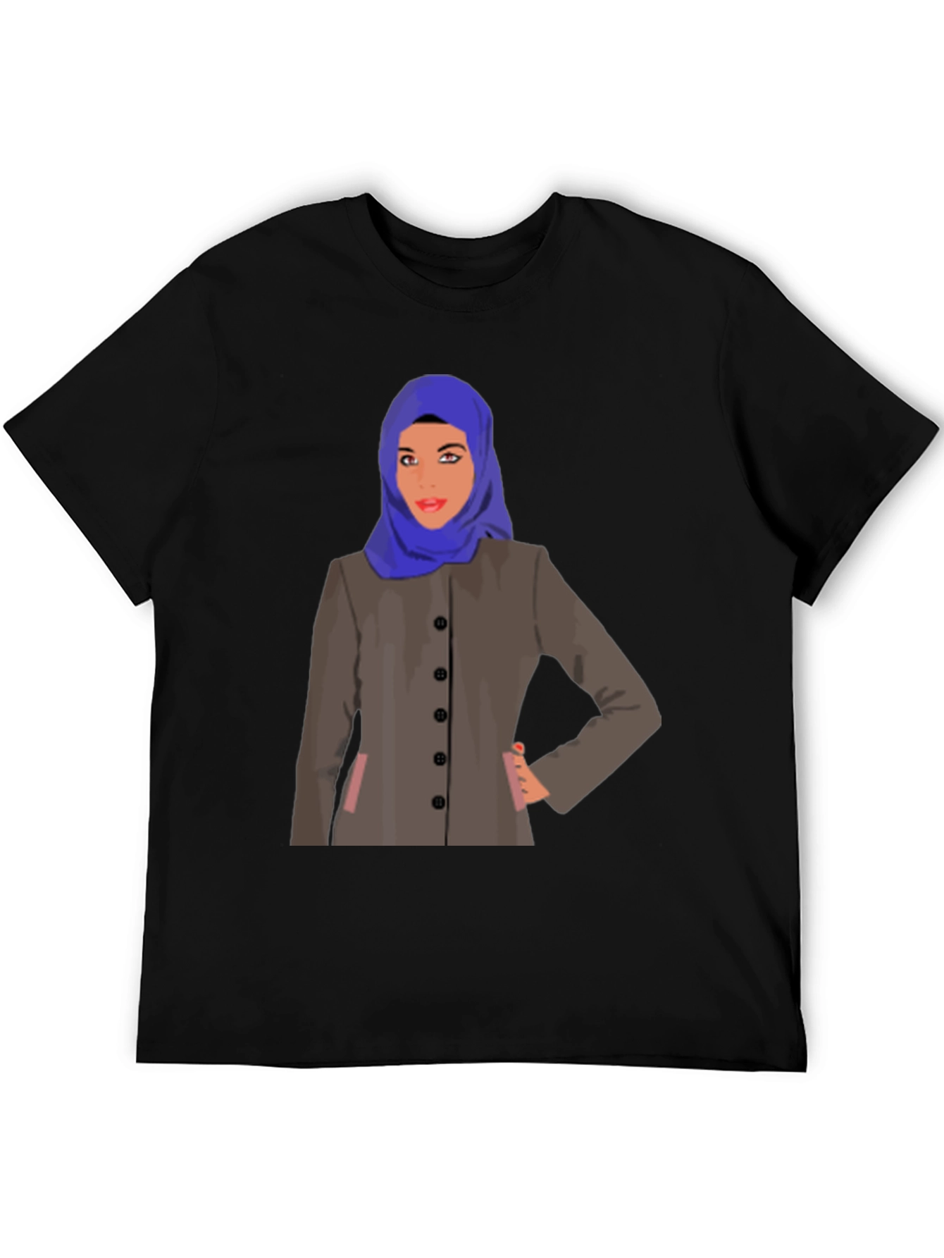 Hijab Woman Graphic T-Shirt - Stylish & Unique Design