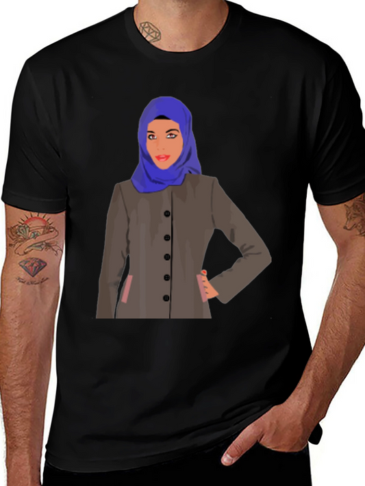 Hijab Woman Graphic T-Shirt - Stylish & Unique Design