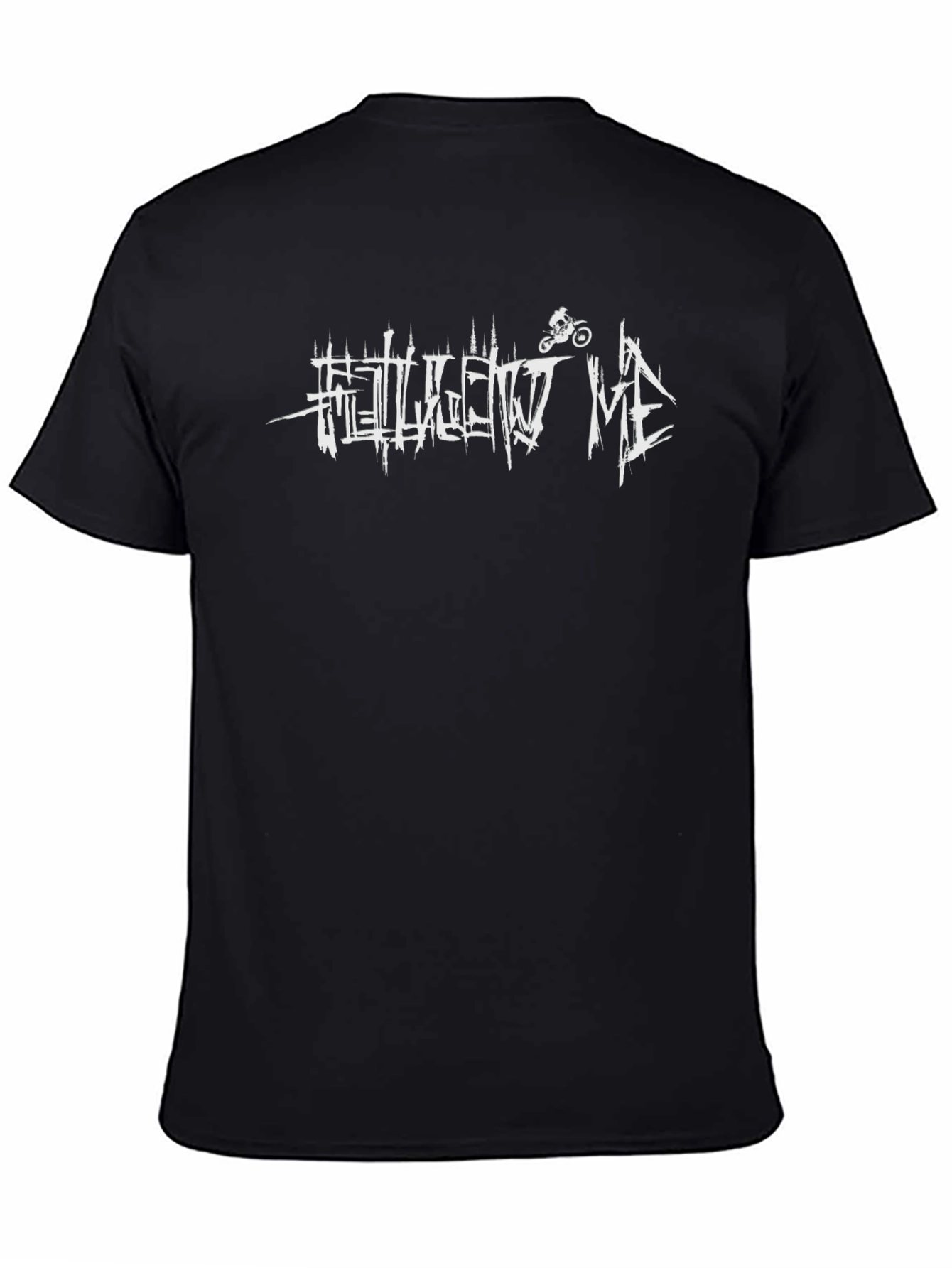 Follow Me Dirt Bike Black Graphic T-Shirt