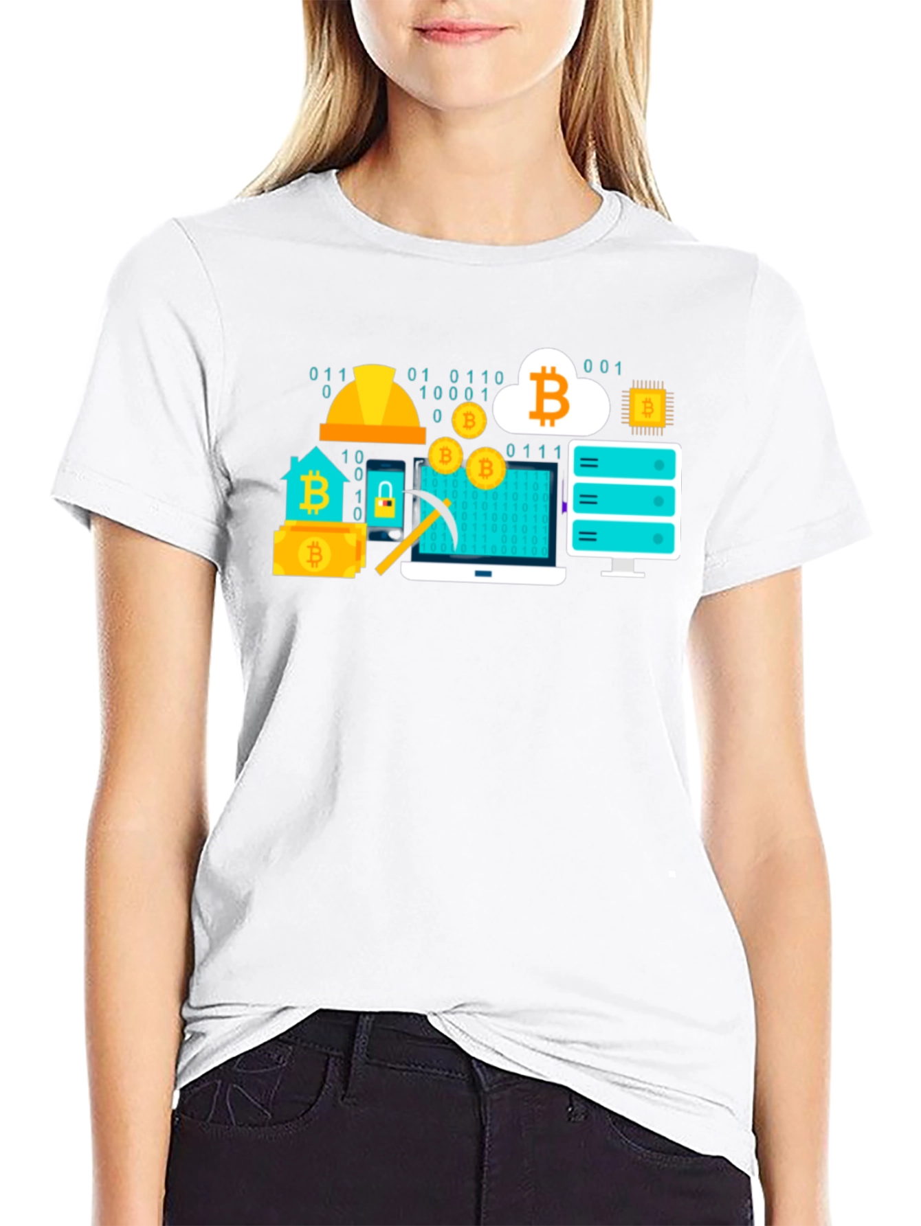 Bitcoin Crypto Mining Black T-Shirt