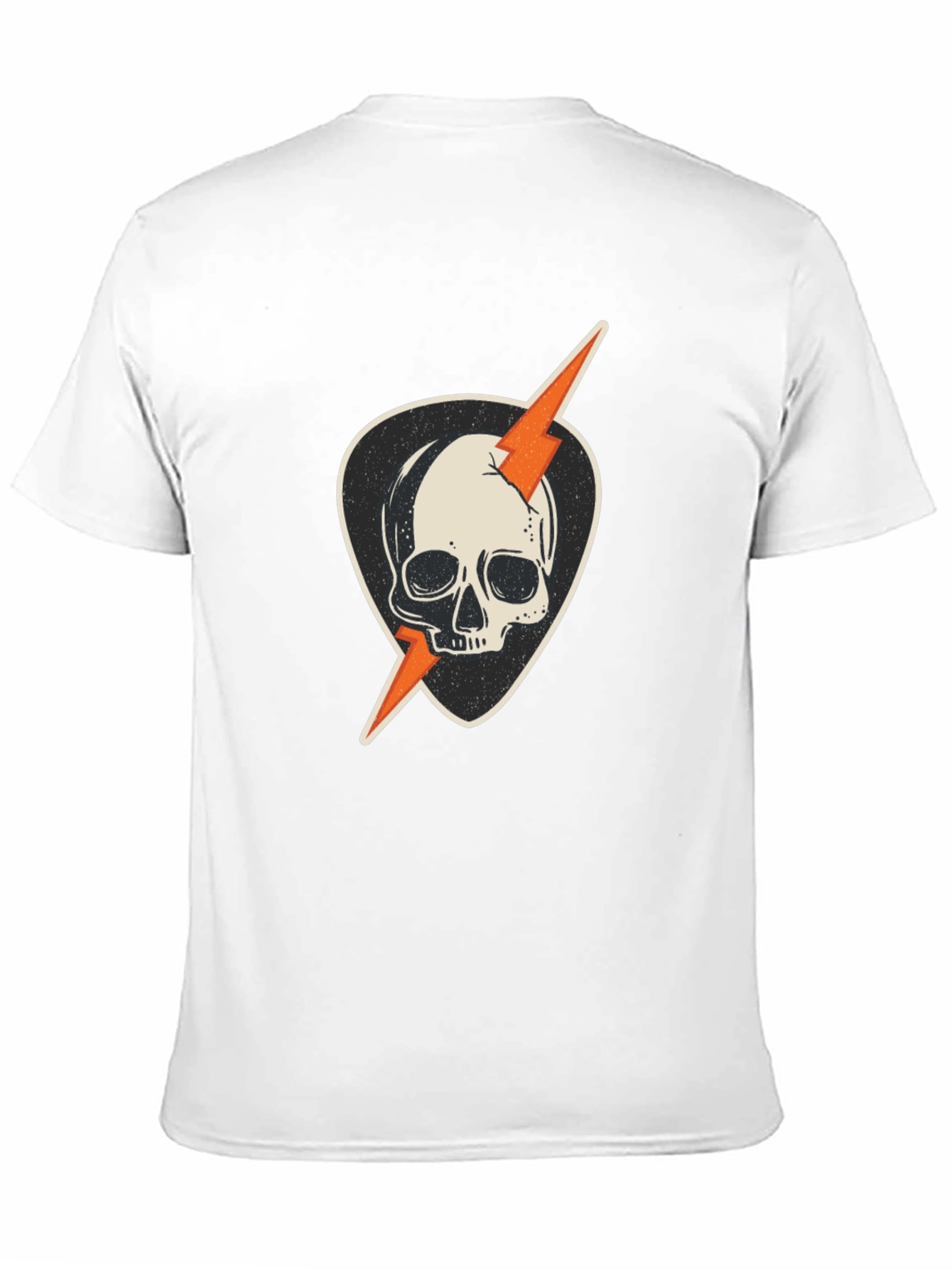 Skull & Lightning Guitar Pick Graphic T-Shirt