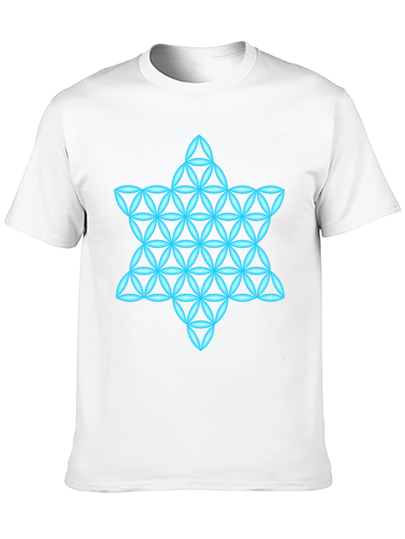 Geometric Star T-Shirt - Mens Black Graphic Tee