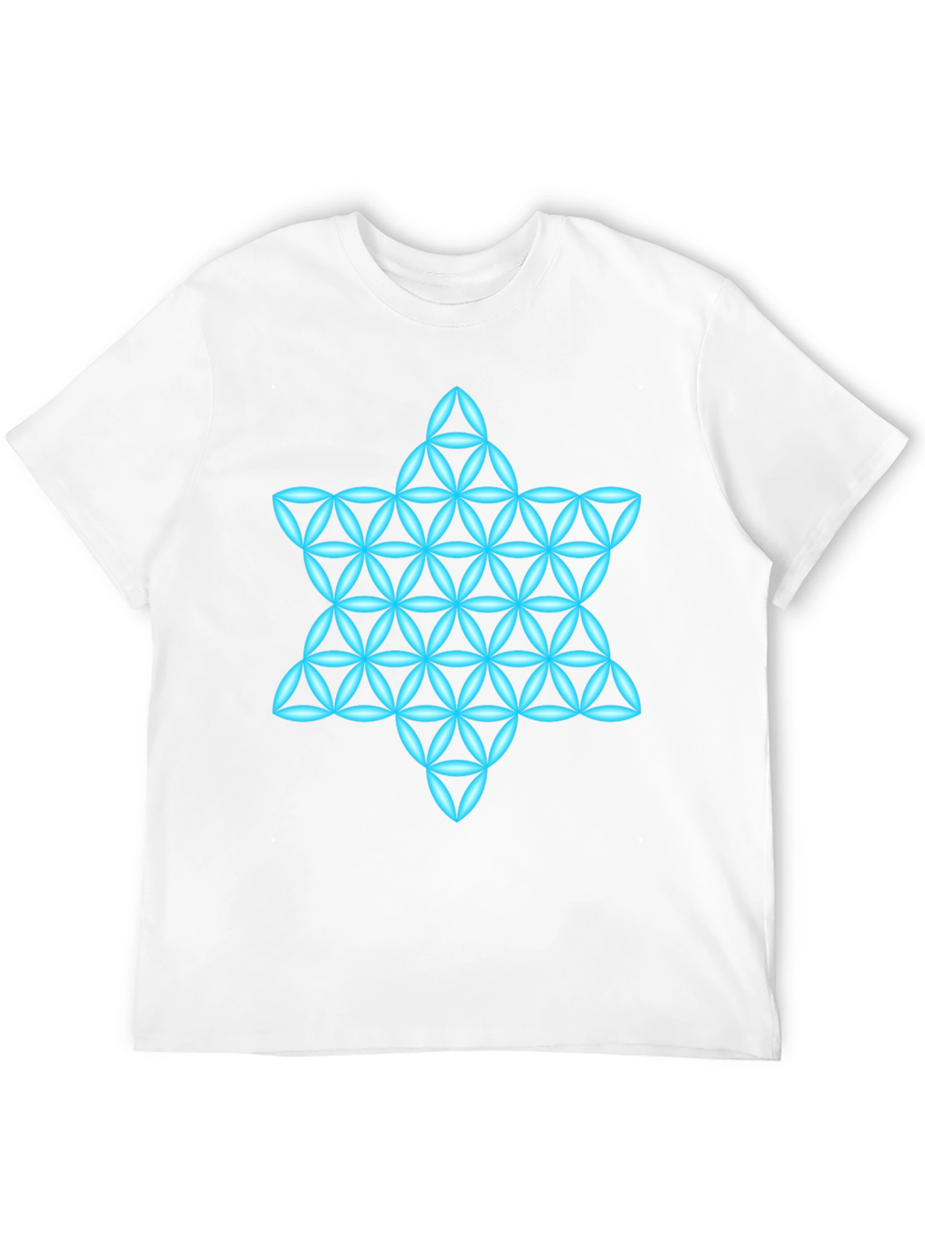 Geometric Star T-Shirt - Mens Black Graphic Tee