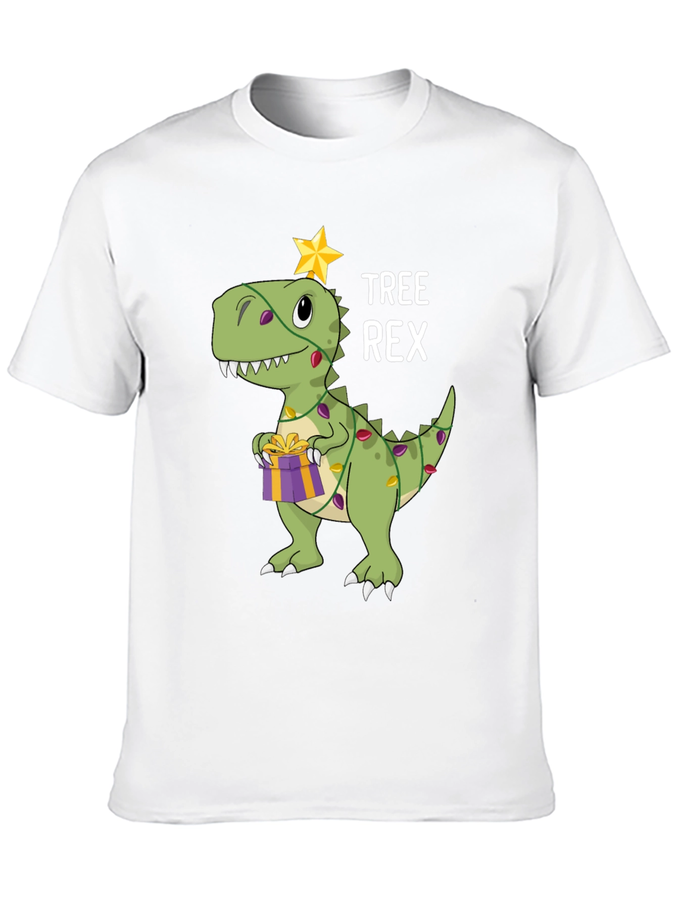 Tree Rex Dinosaur Christmas Graphic T-Shirt