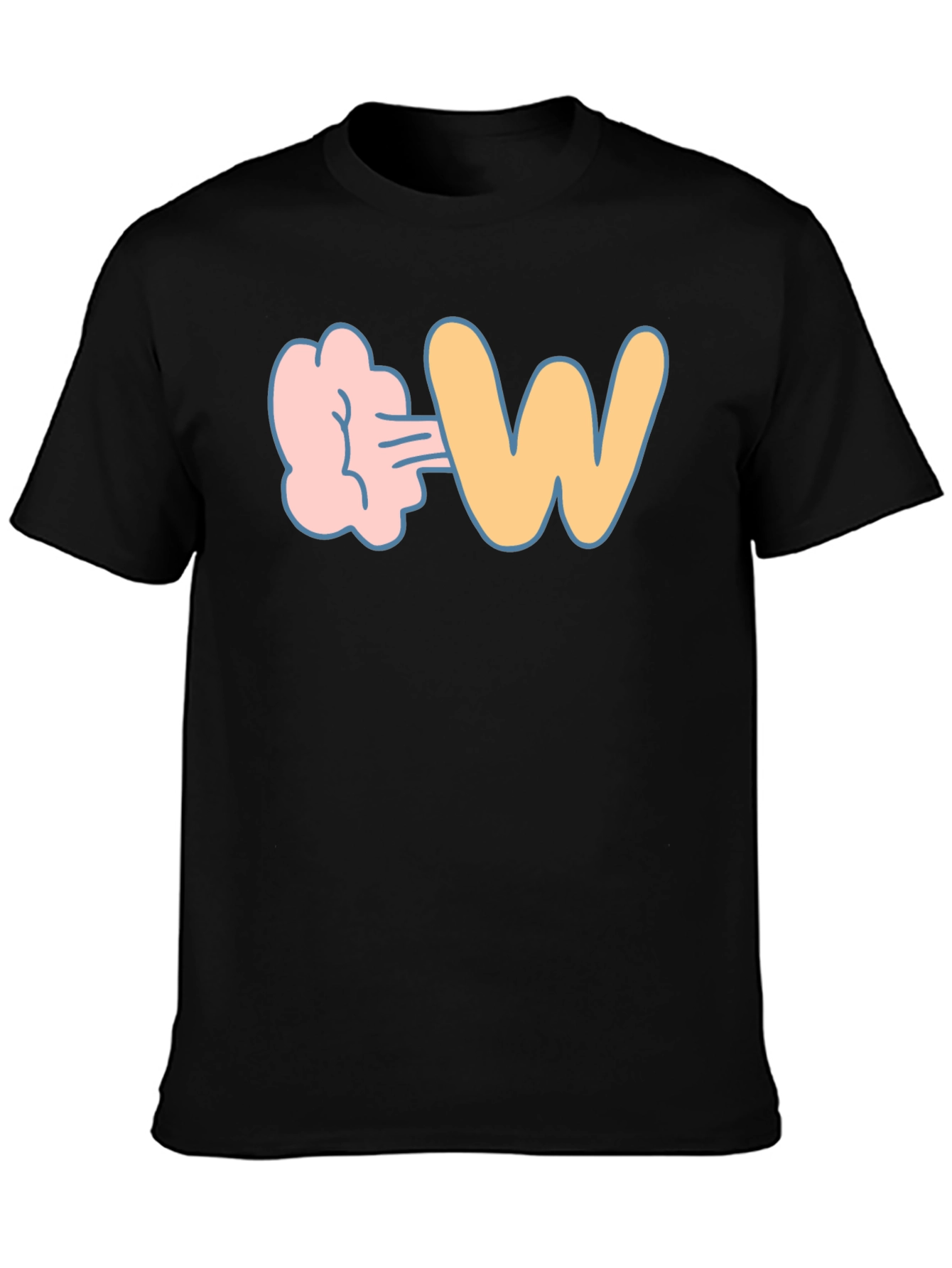 Farting W Funny Graphic T-Shirt
